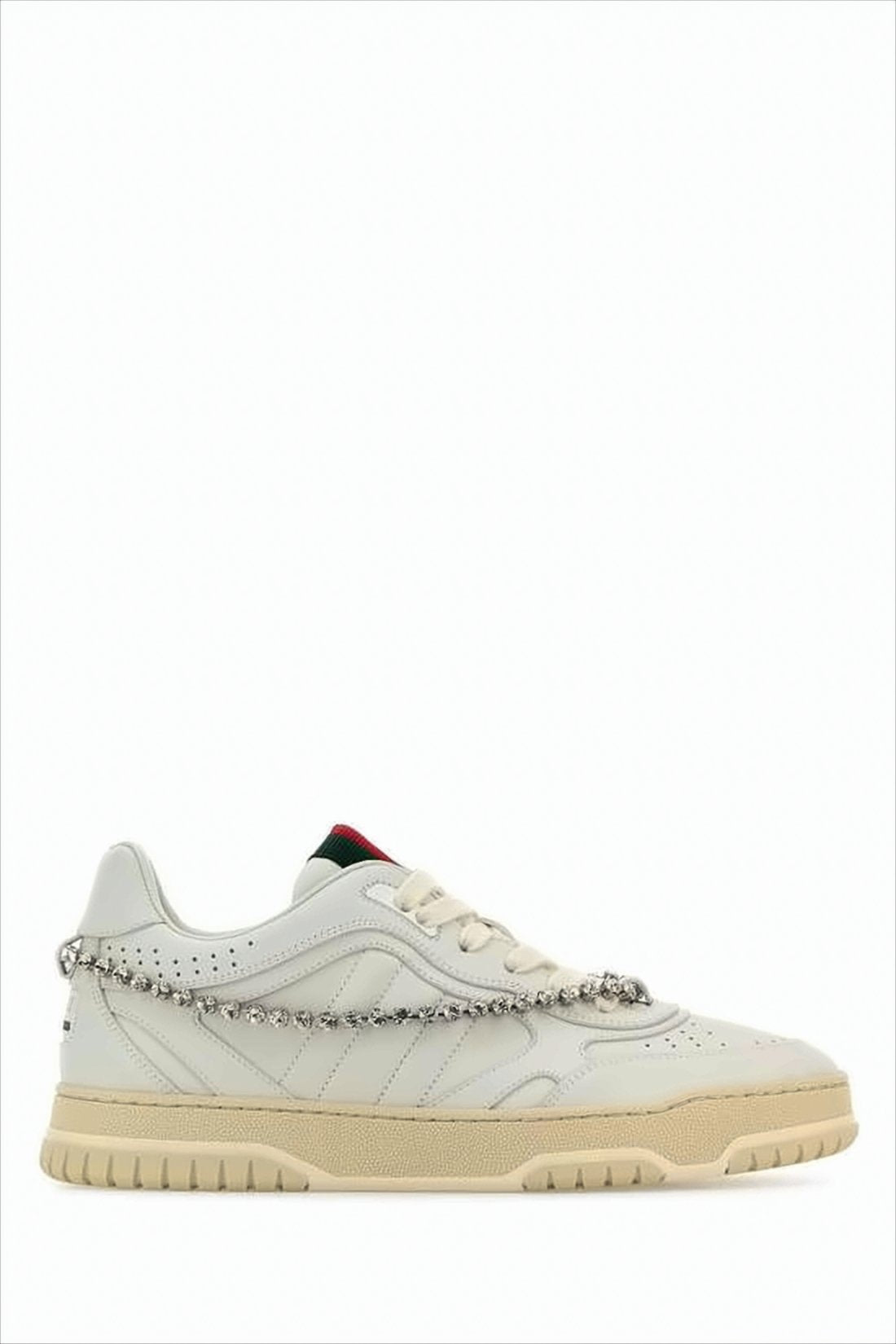 Low-Top Sneakers with Leather