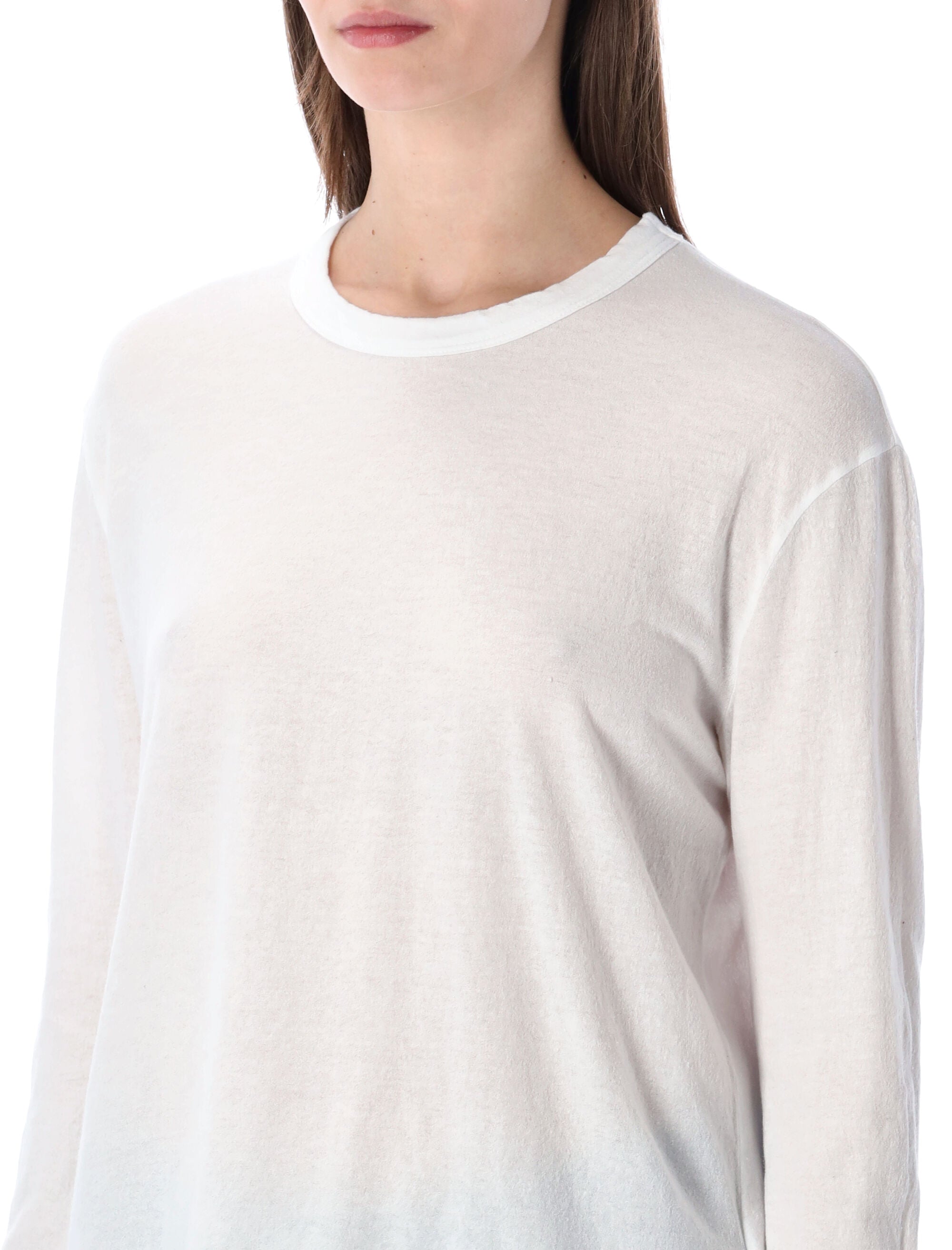 Oversized Crepe Jersey Long Sleeve Tee