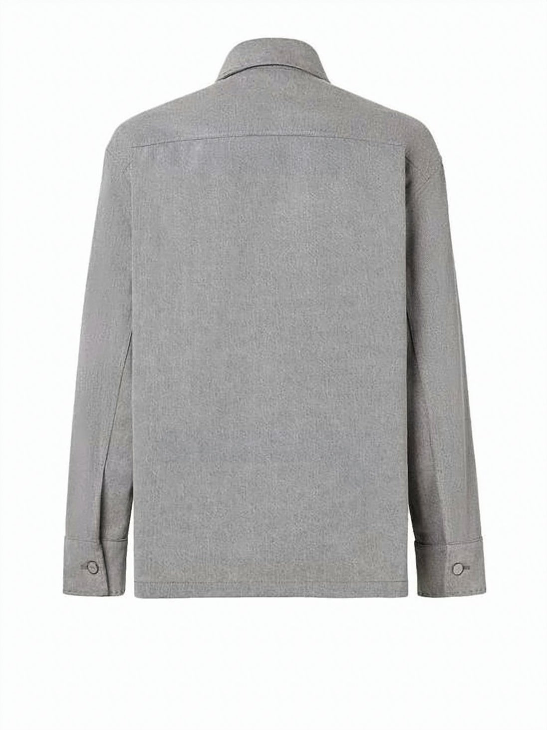 Grey Fendi Jacket With Classic Collar