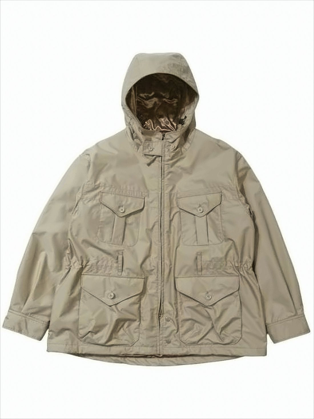 Utilitarian Hooded Jacket with Adjustable Cuffs