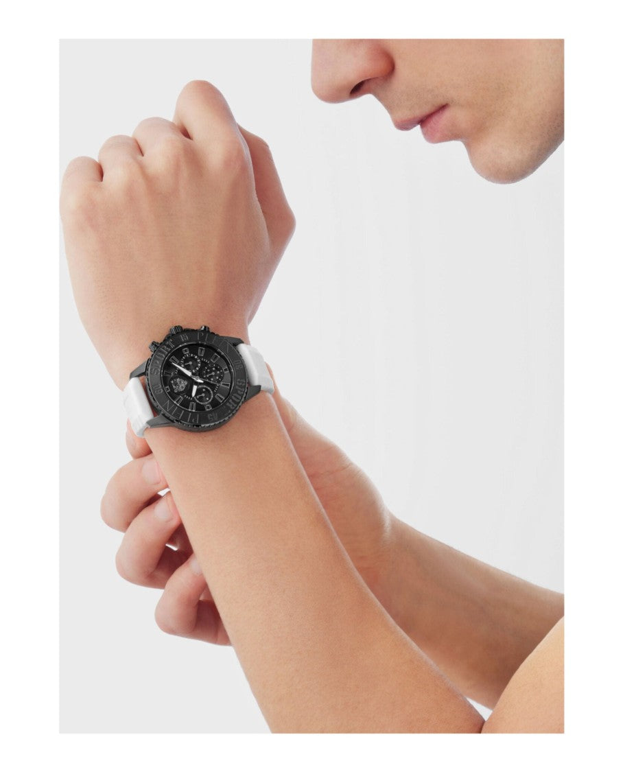 Glam Chrono Silicone Watch