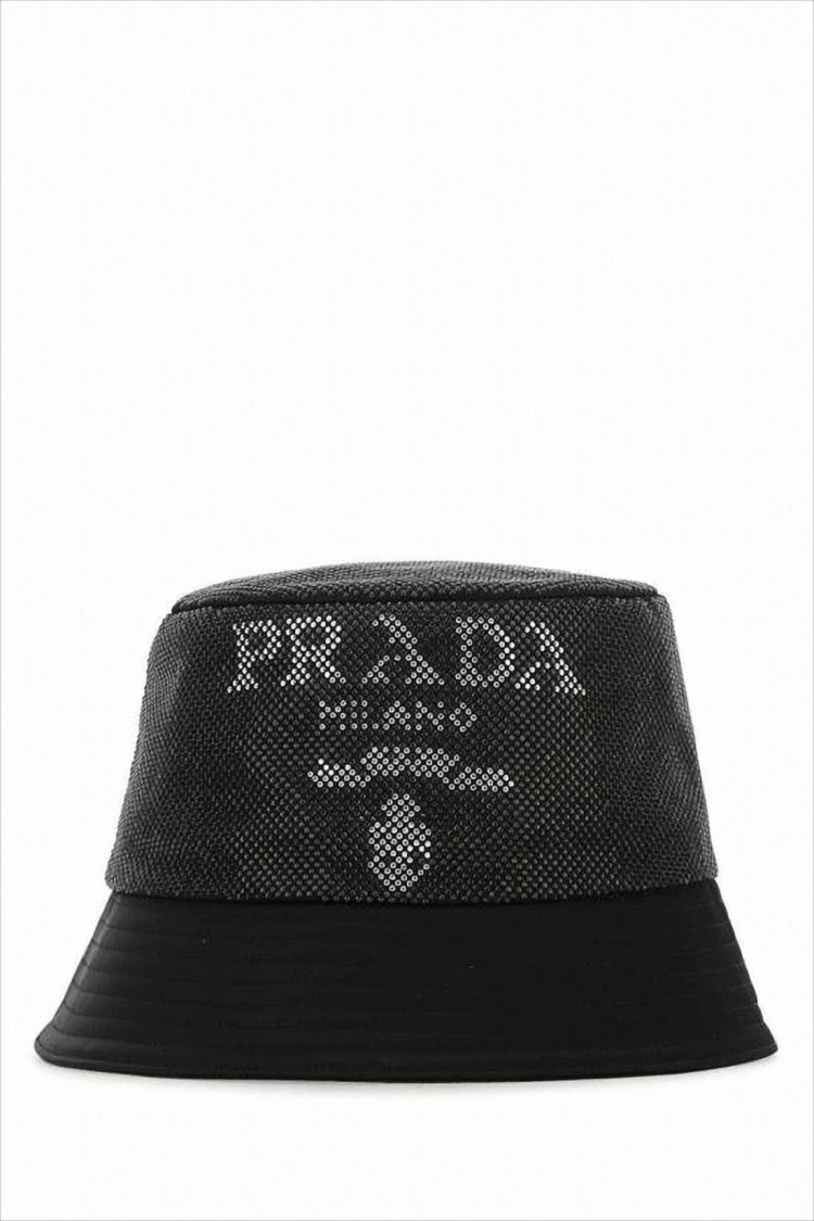 Structured Textured Bucket Hat with Contrasting Brim