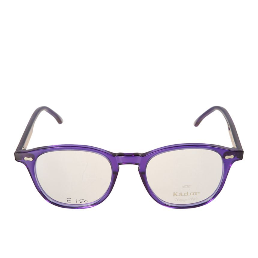 Pepper Translucent Purple Rounded Square Eyeglasses with Metallic Accents