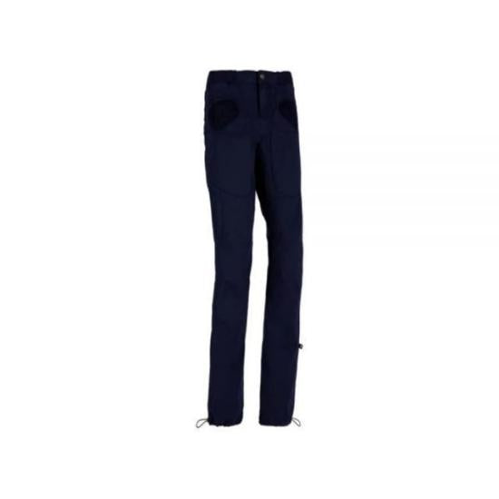 Straight Fit Pants With Adjustable Hem And Reinforced Knee Patches