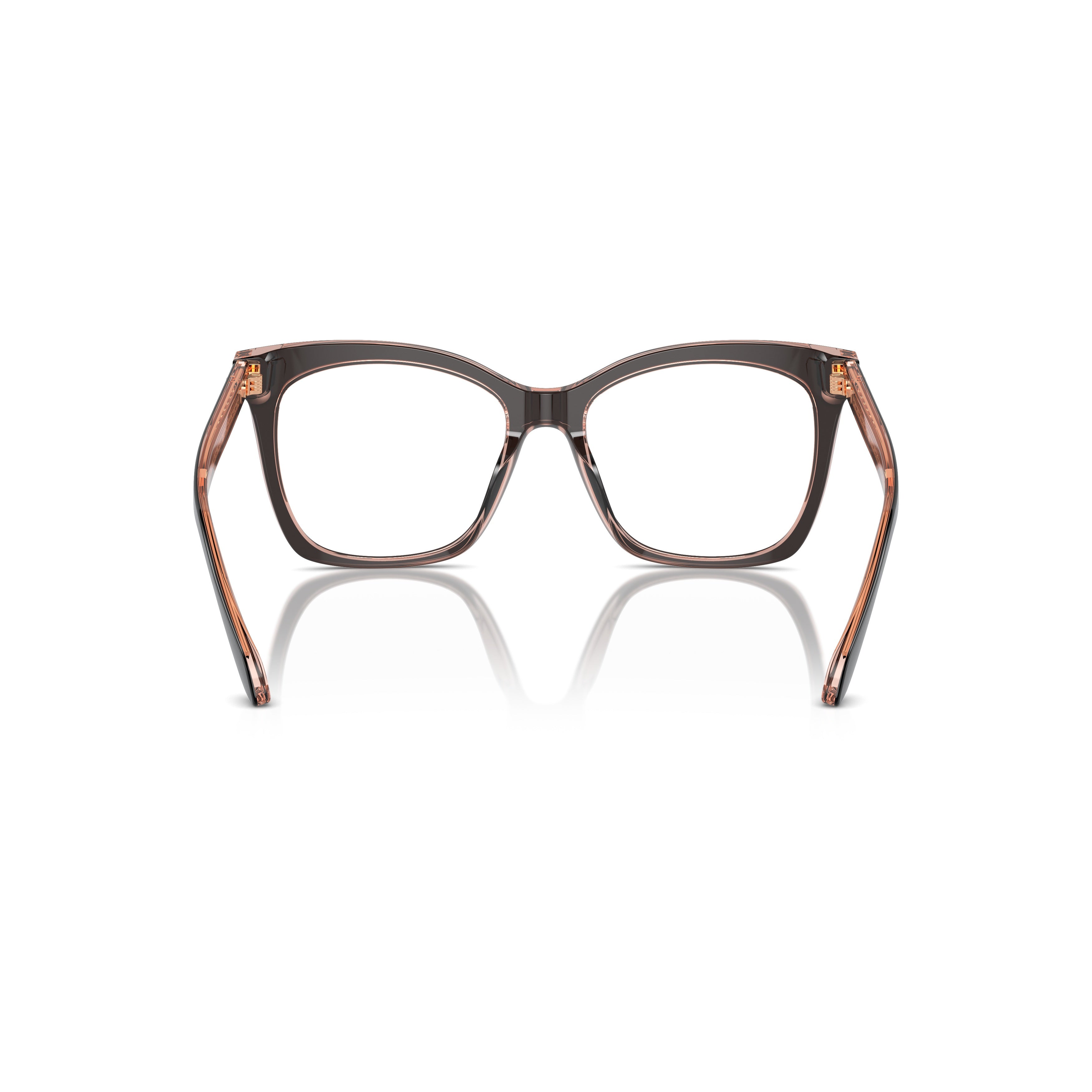 0ar7254u Bold Oversized Square Frame Eyeglasses with Contrasting Inner Arms