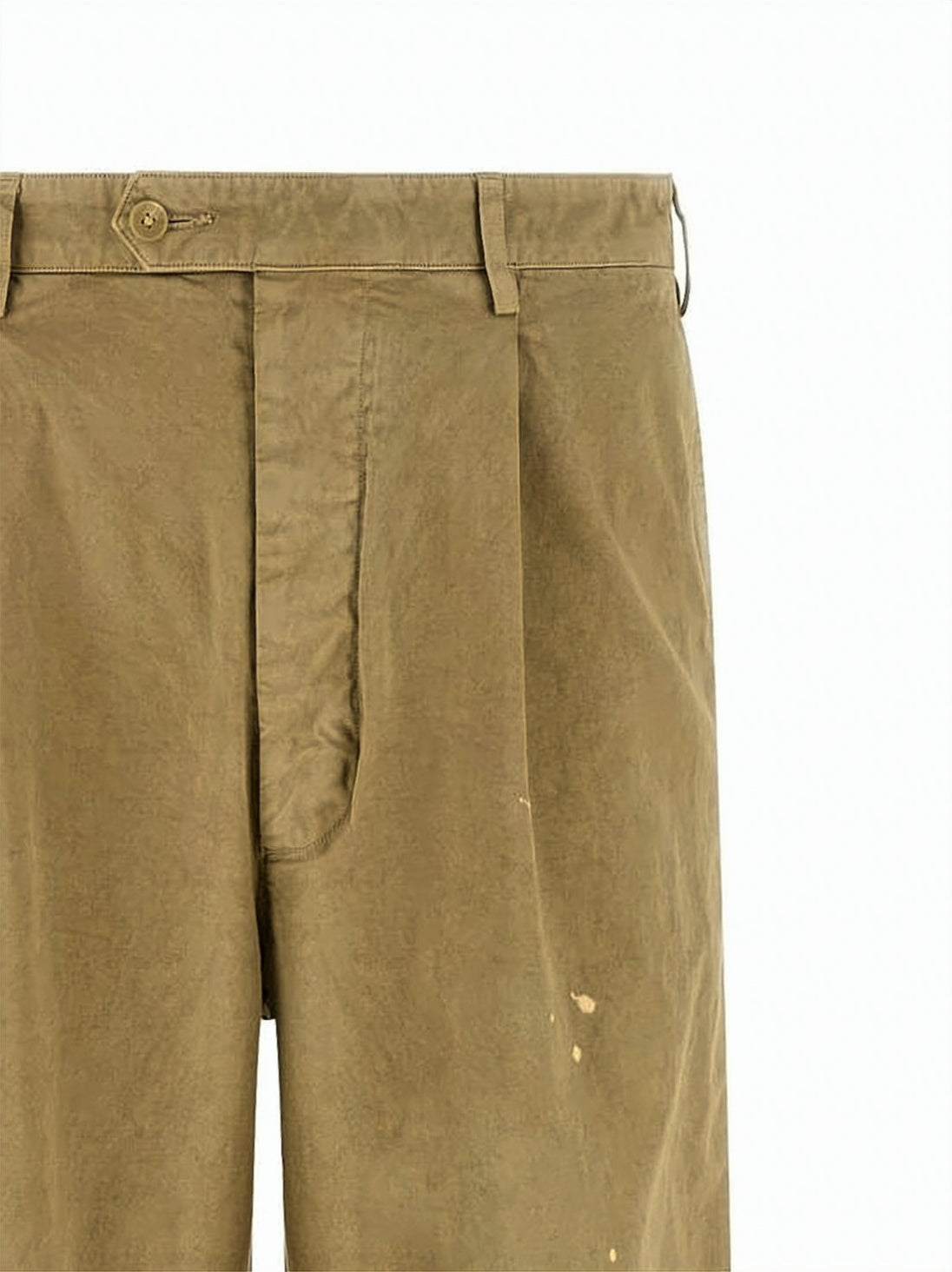 Relaxed-Fit Straight Pants With Paint Splatter Details