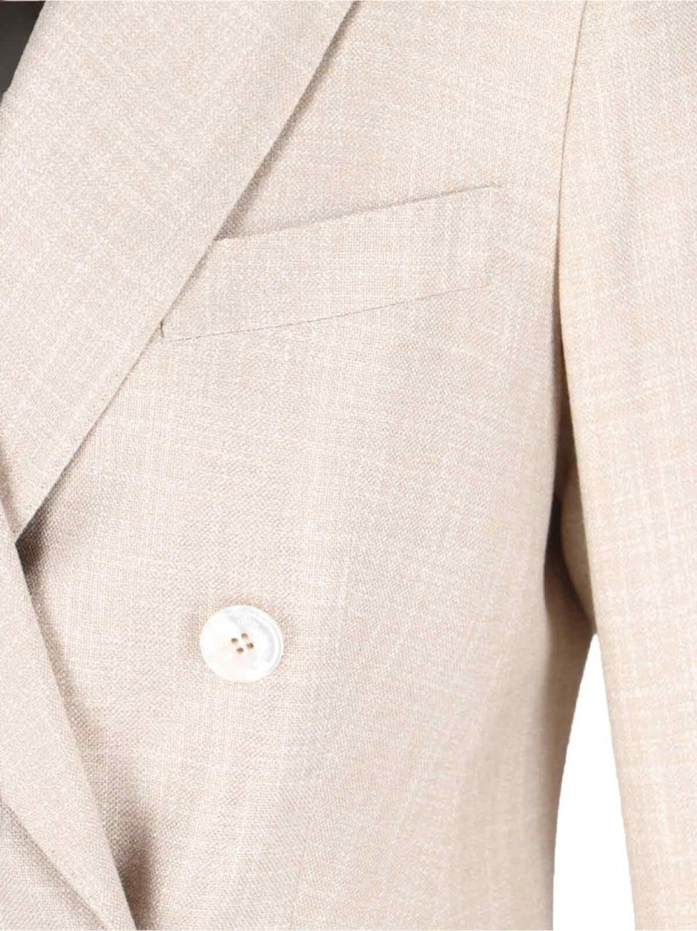 Double-Breasted Blazer - Beige