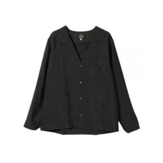 Relaxed Fit Long-Sleeve Shirt With Unique Collar Design