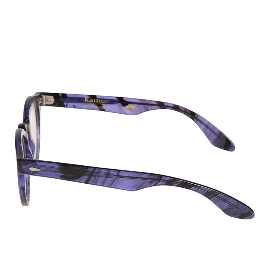 Robin Marbled Purple and Black Rounded Frame Eyeglasses