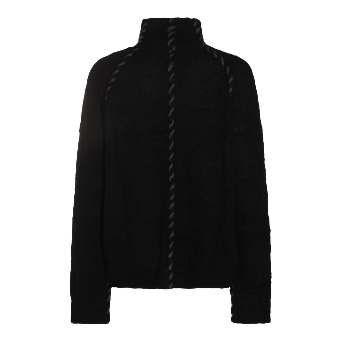 High Neck Black Sweater