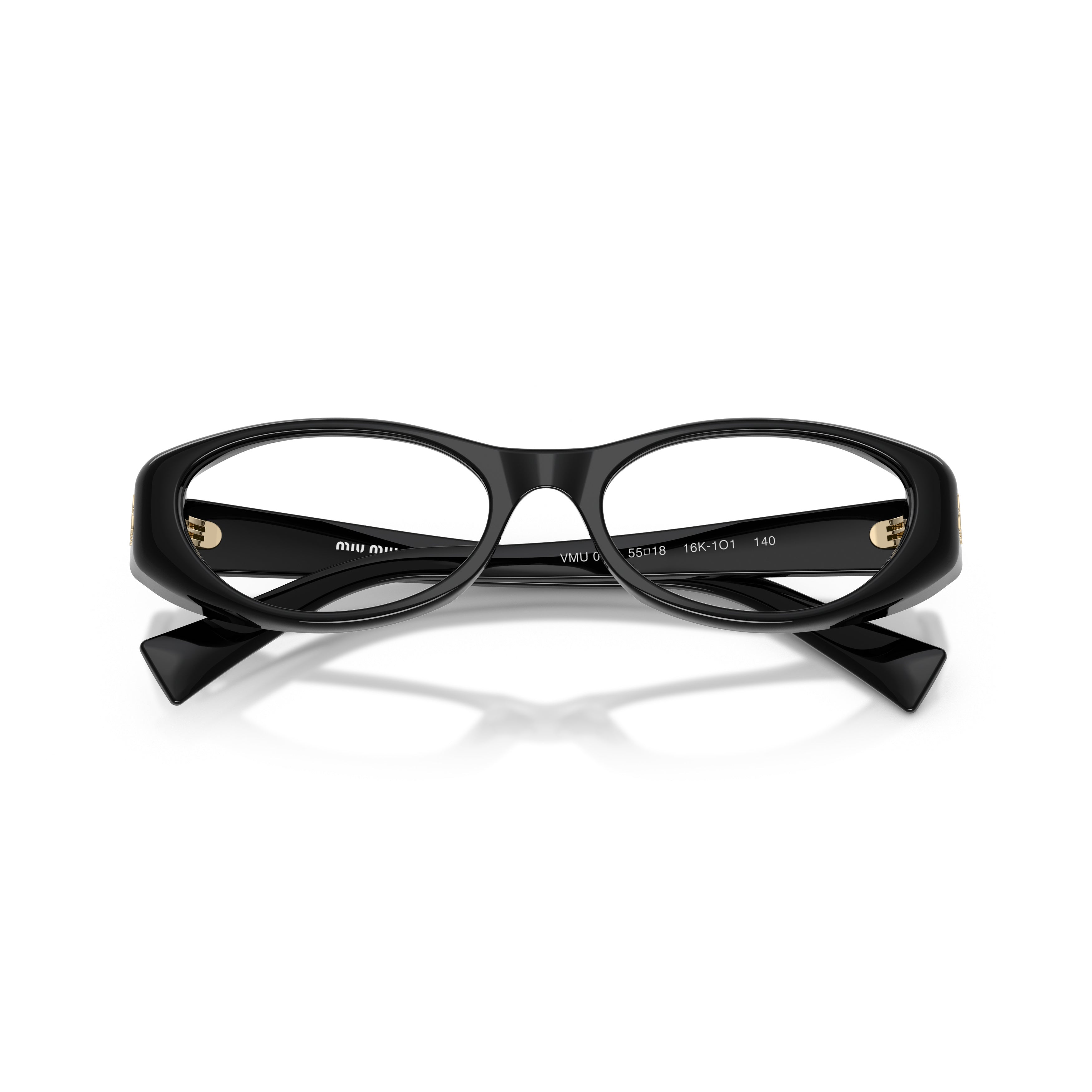 0mu 03zv Oval-Frame Black Acetate Sunglasses