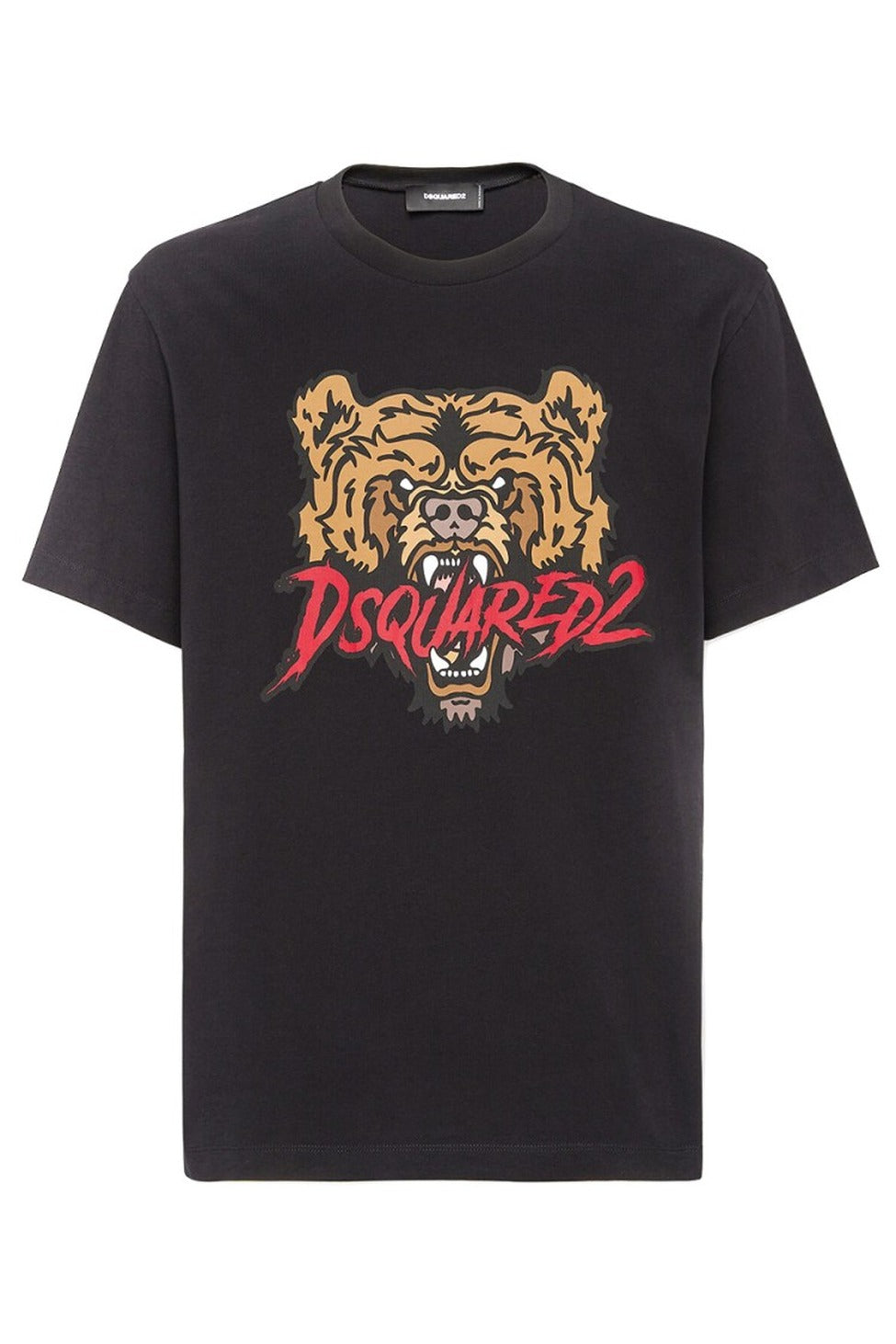 T-shirt z nadrukiem niedźwiedzia o swobodnym kroju