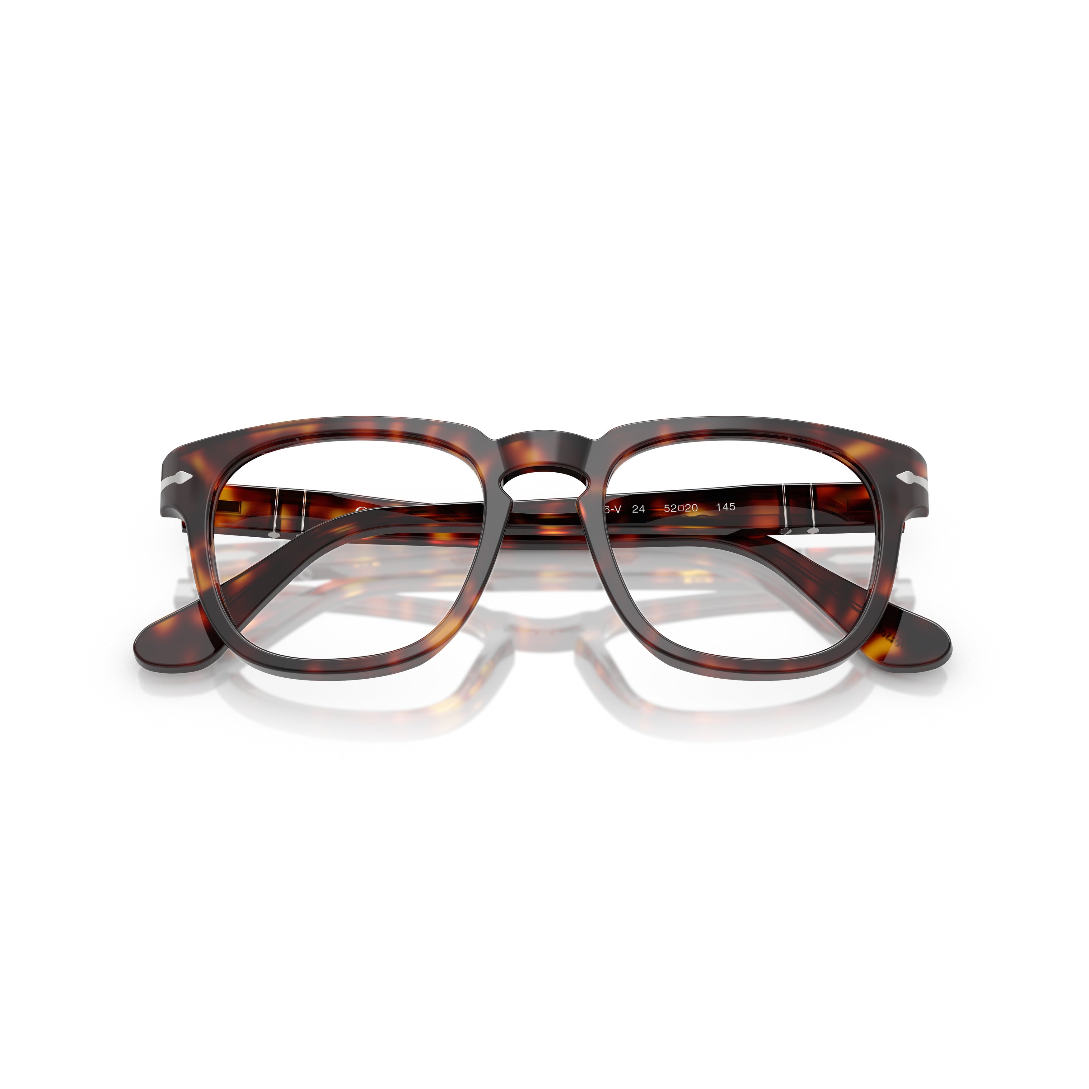 0po3376v Classic Square Acetate Eyeglasses with Tortoiseshell Pattern
