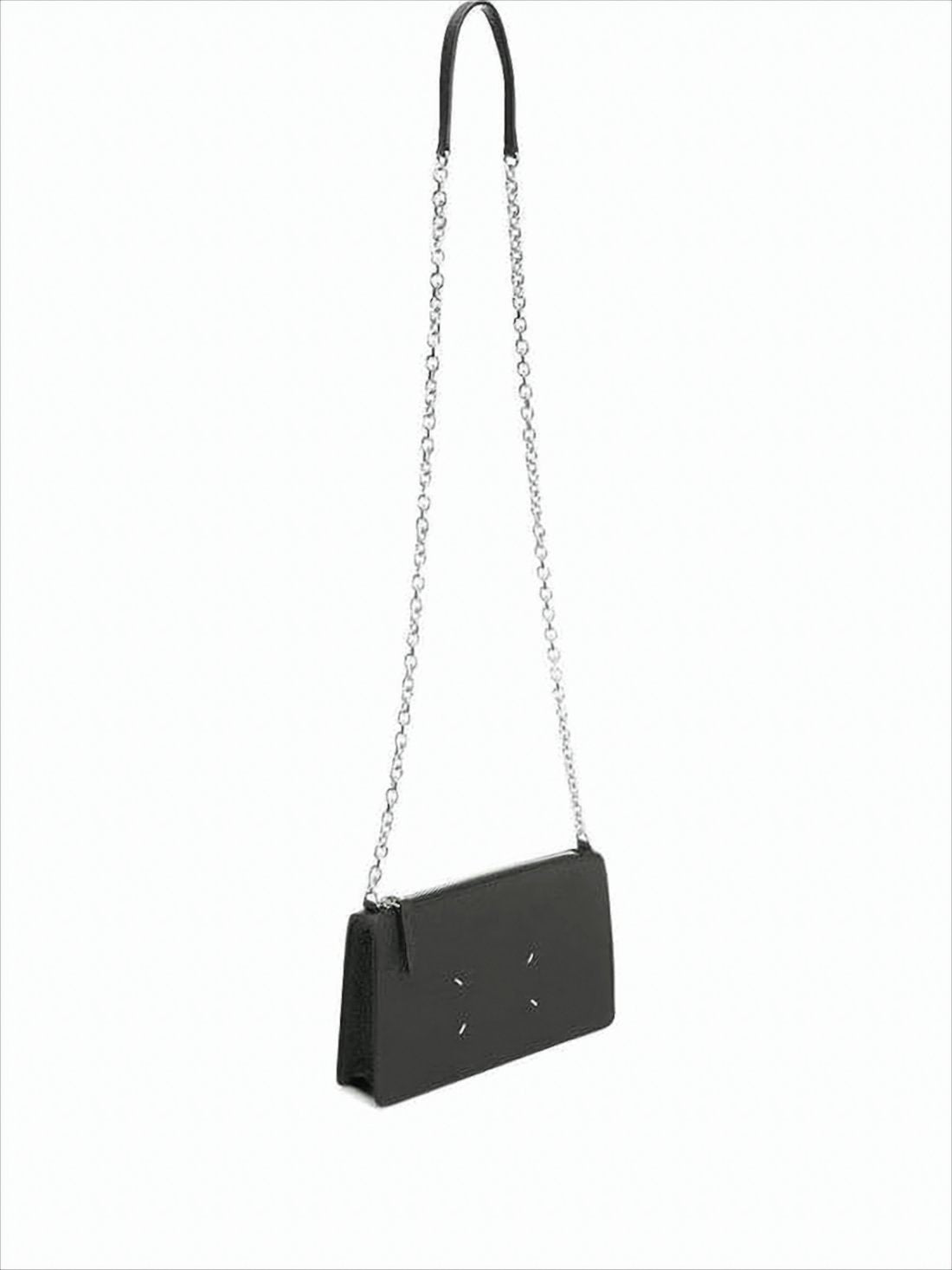 Textured Calf Leather Crossbody Bag