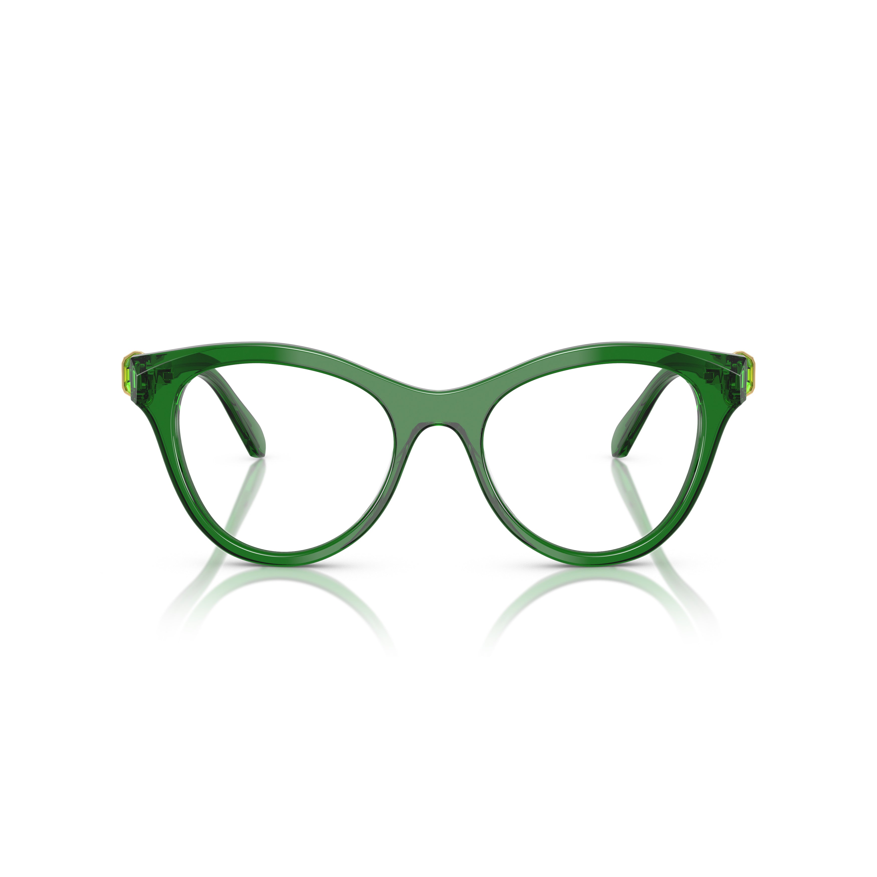 Cat-Eye Sunglasses With Tortoiseshell Acetate Frame And Gold Accents