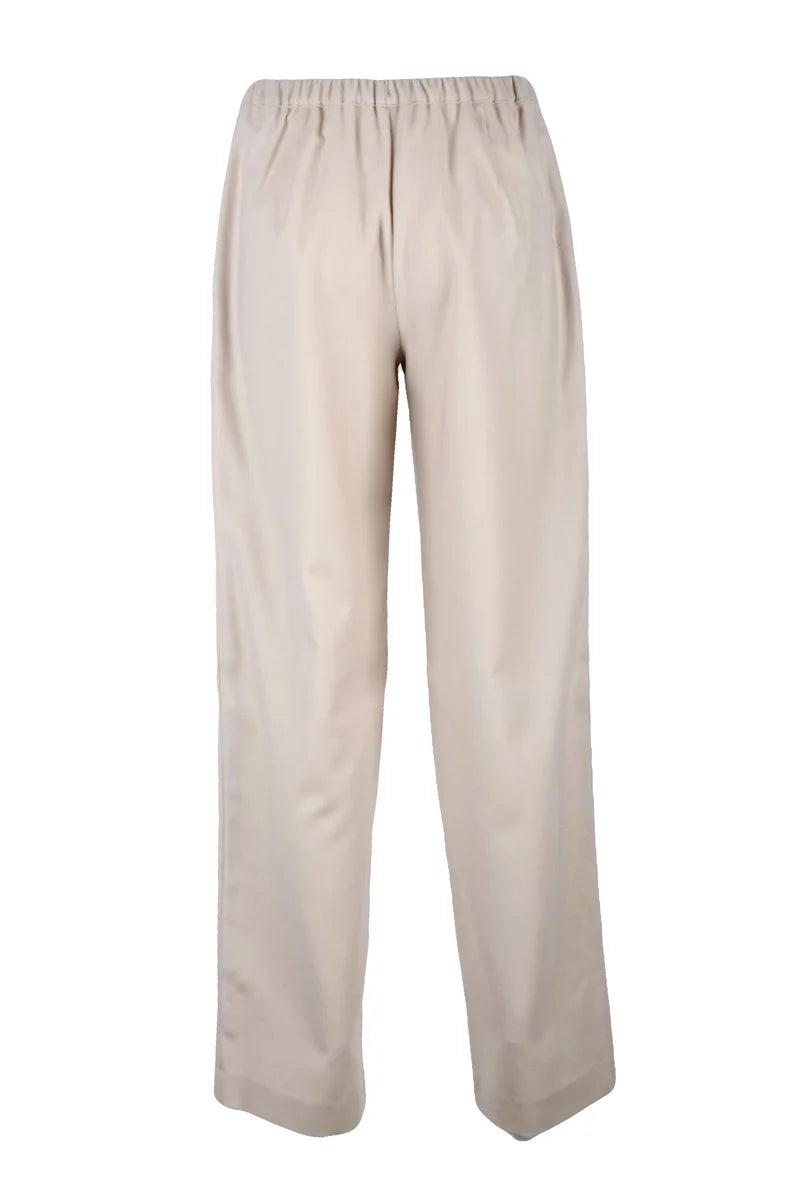 Relaxed Fit Beige Trousers