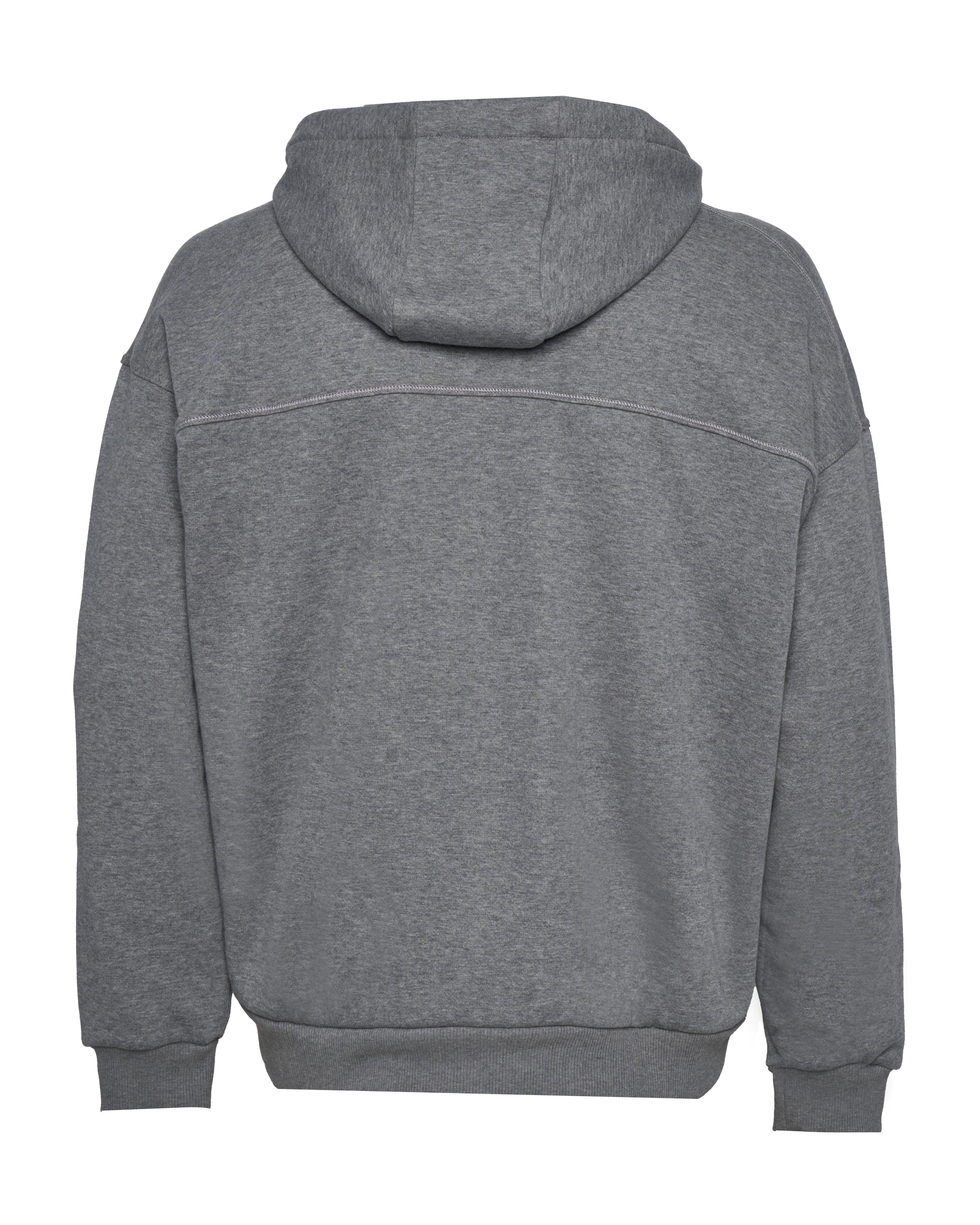 Cotton Blend Sweatshirt With Adjustable Drawstring Hood