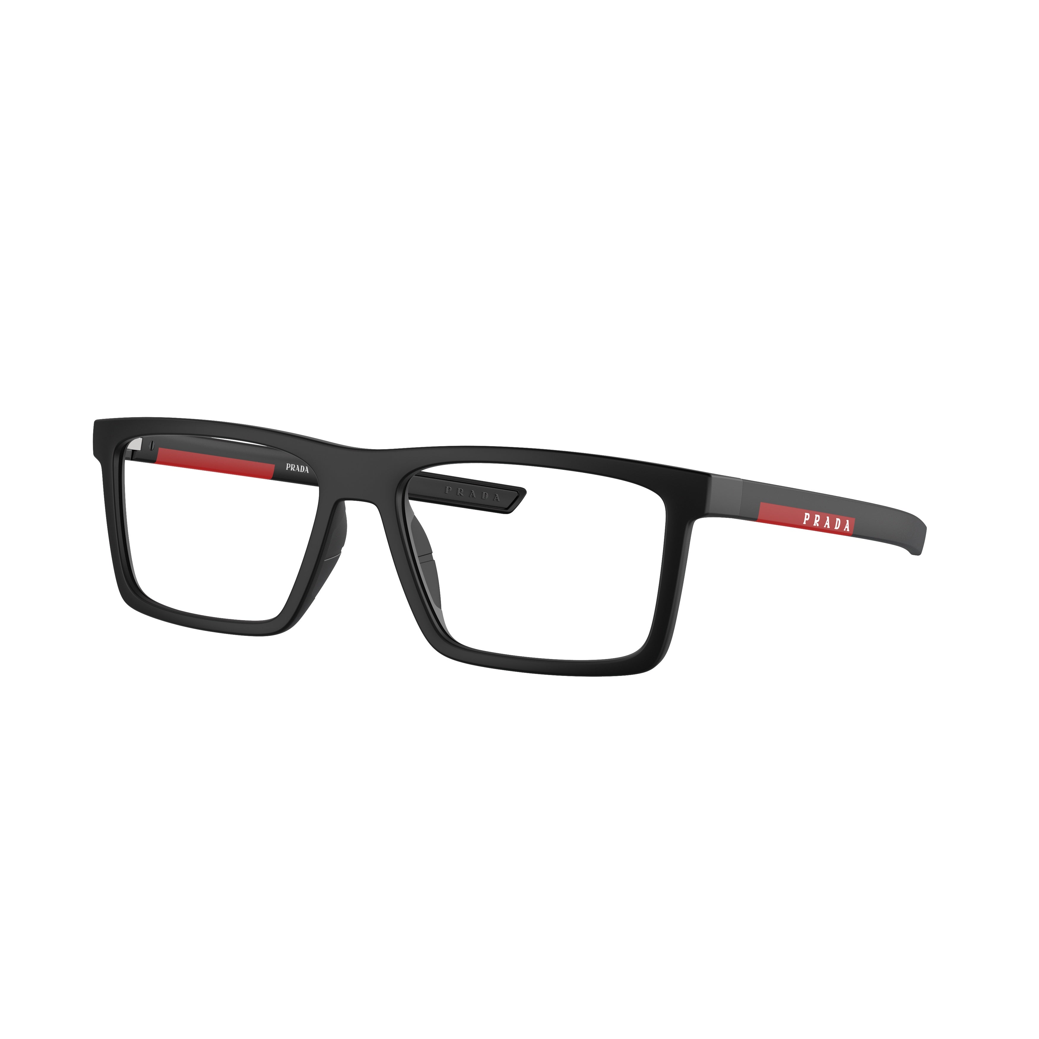 0ps 02qv Rectangular Black Nylon Eyeglasses