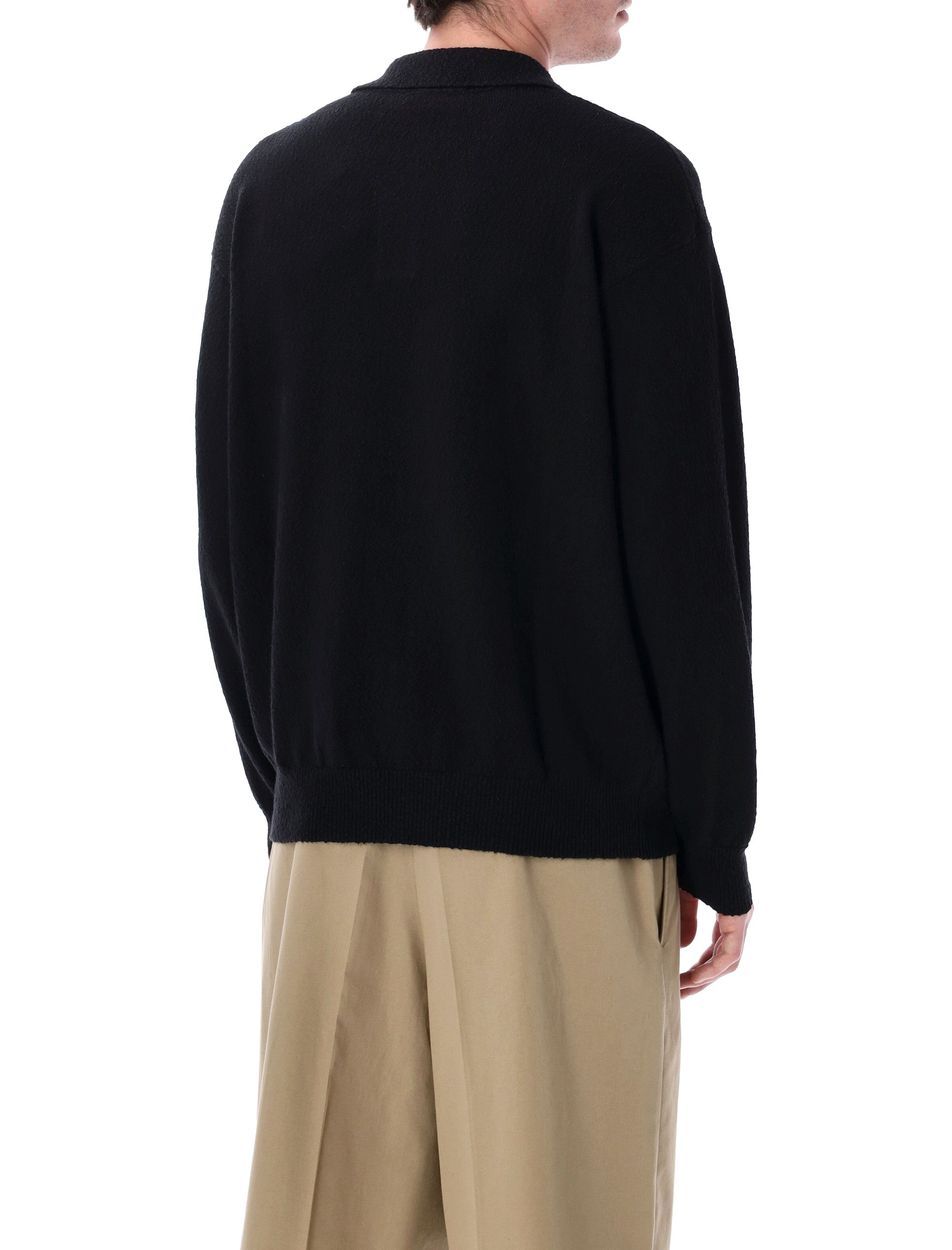 Irregular Texture Cotton Polo
