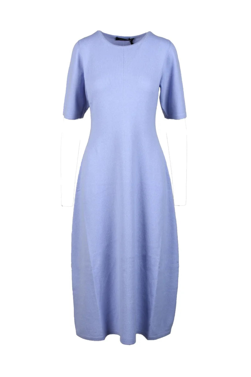 Wool Silk Cashmere Dress - Purple