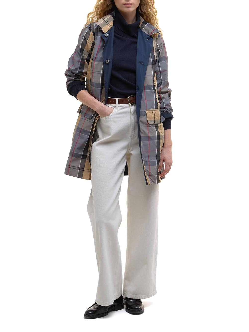 Babbity Showerproof Coat with Classic Button-Up Design