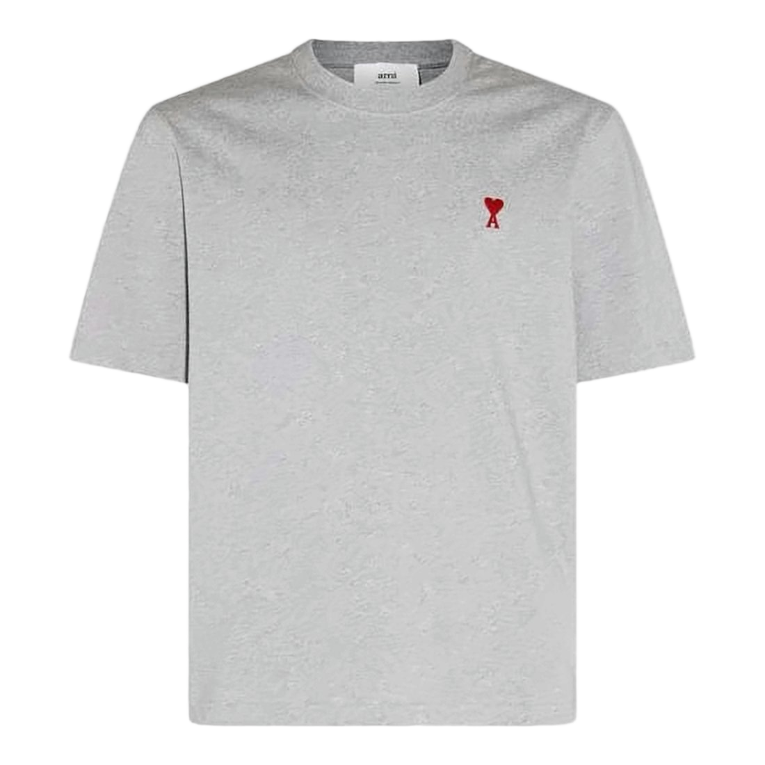 Classic Short-Sleeved T-Shirt with Heart Emblem