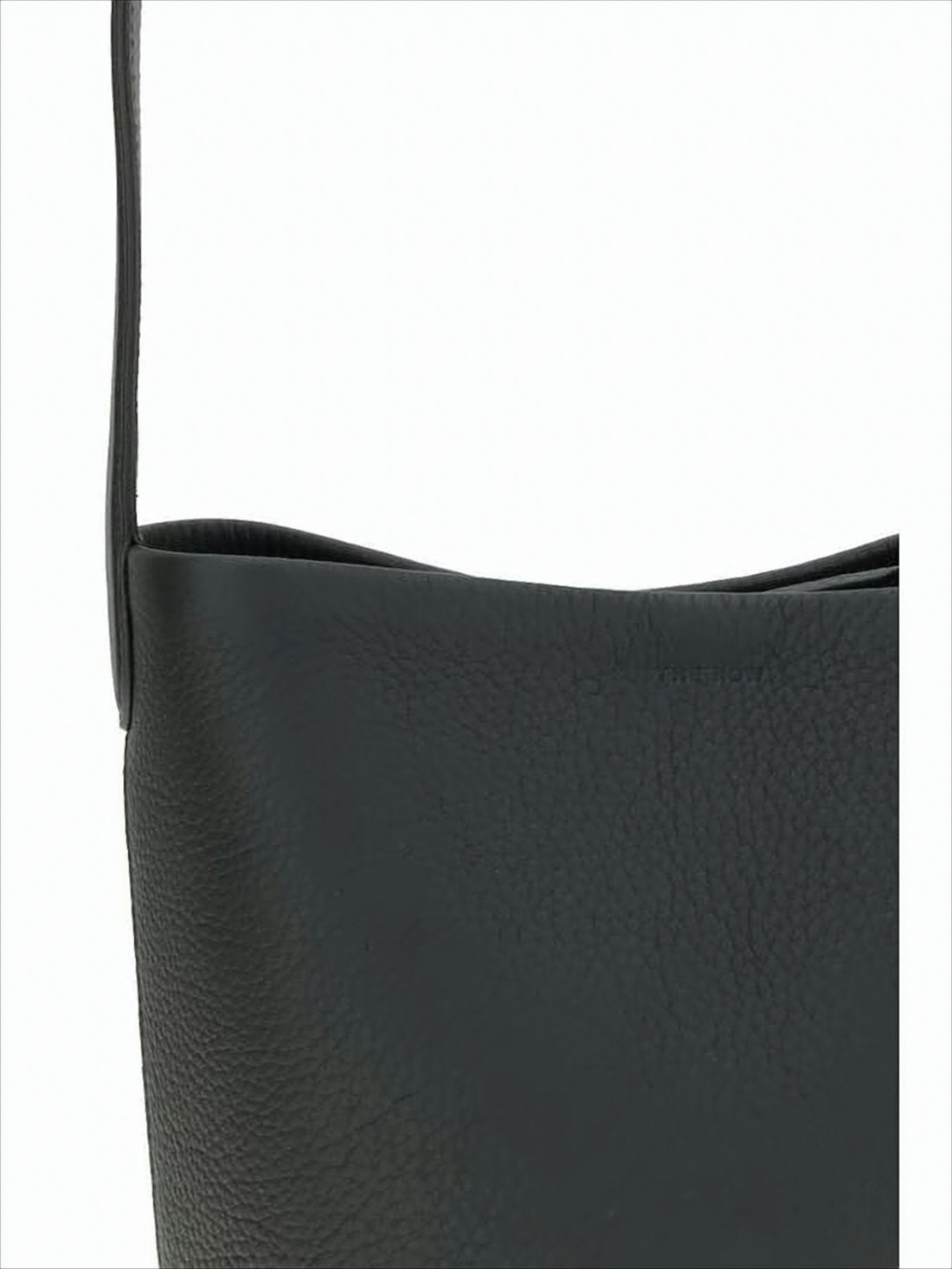 Textured Calf Leather Small Tote Bag