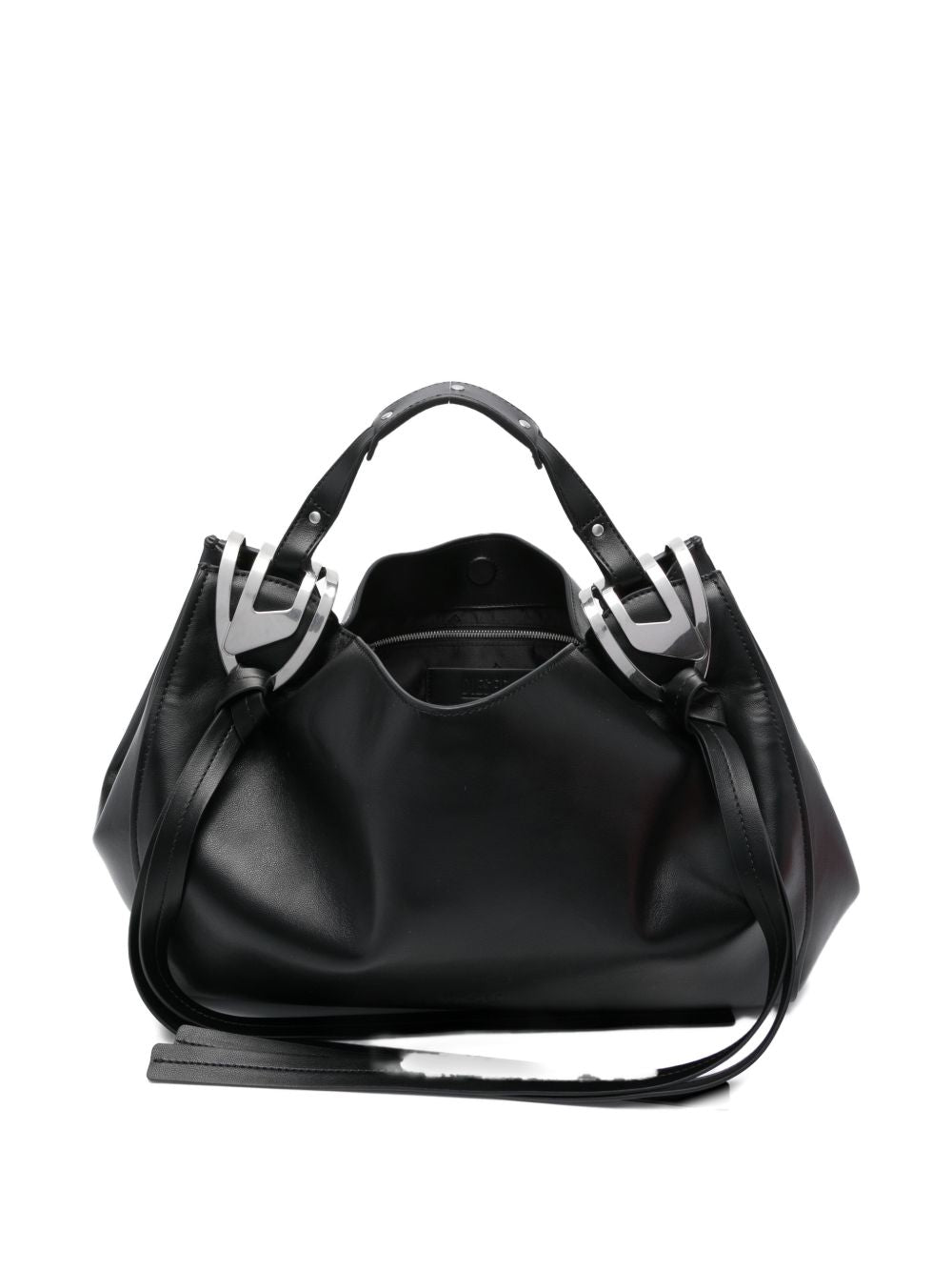 Silk and Nylon Black Bag
