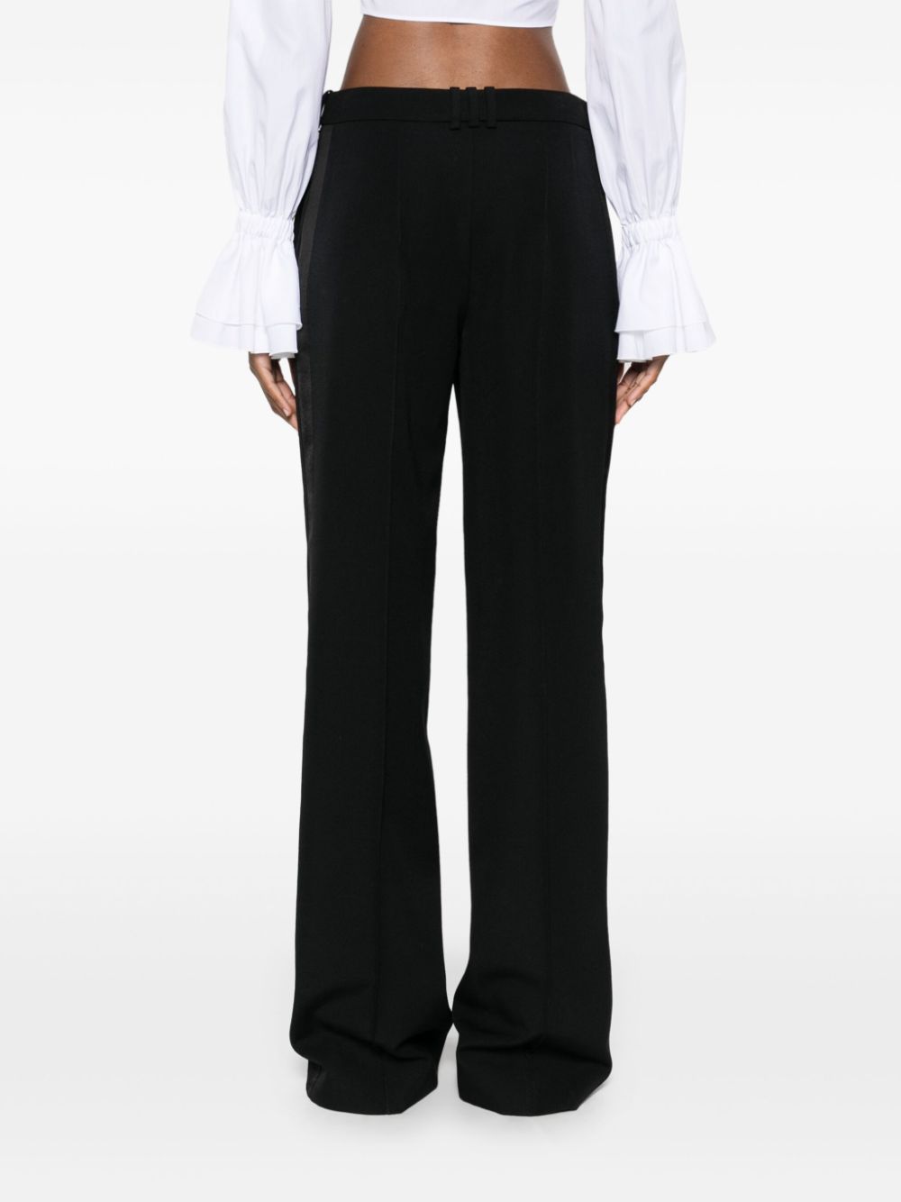 Wide-Leg Black Trousers