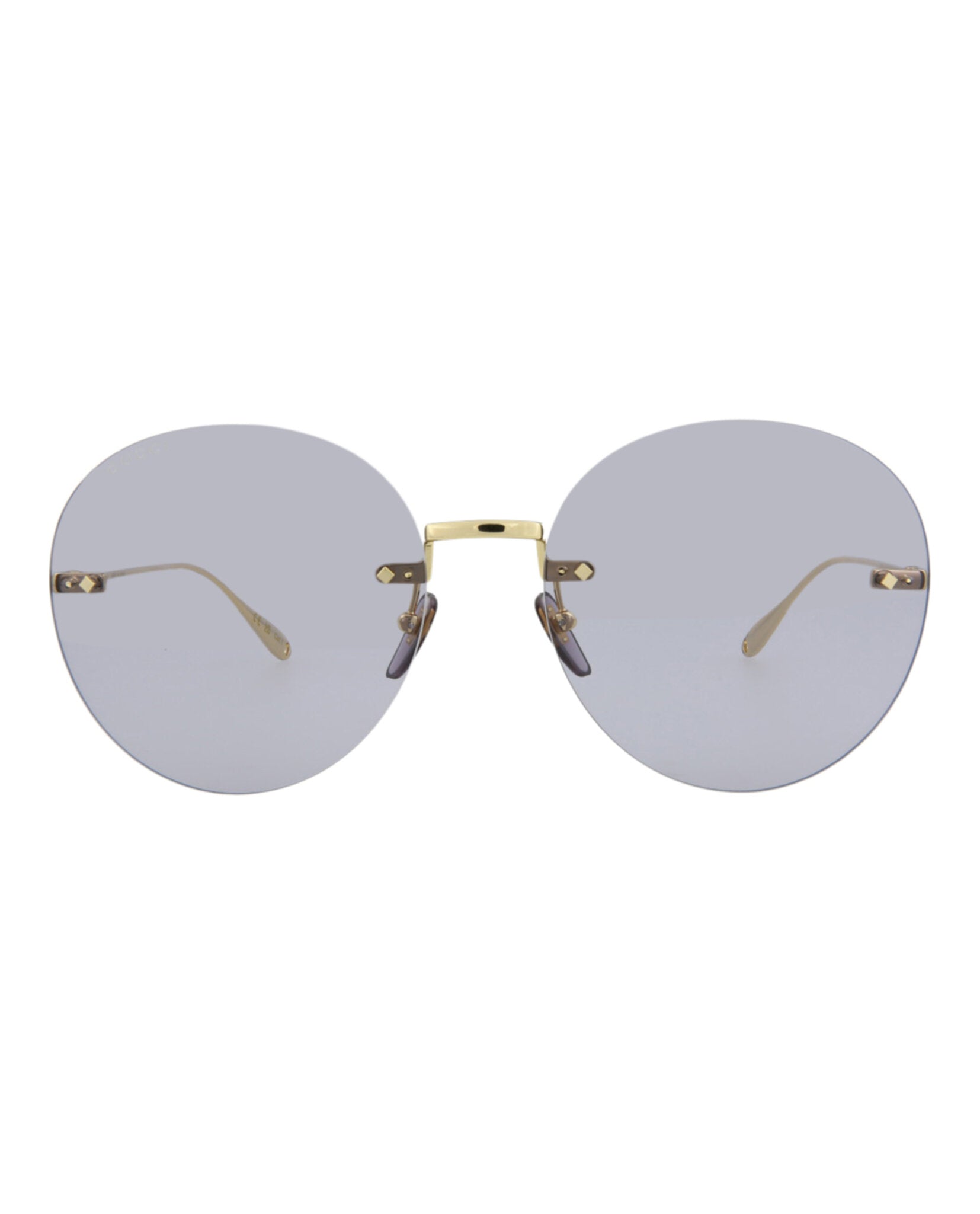 Round-Frame Metal Sunglasses