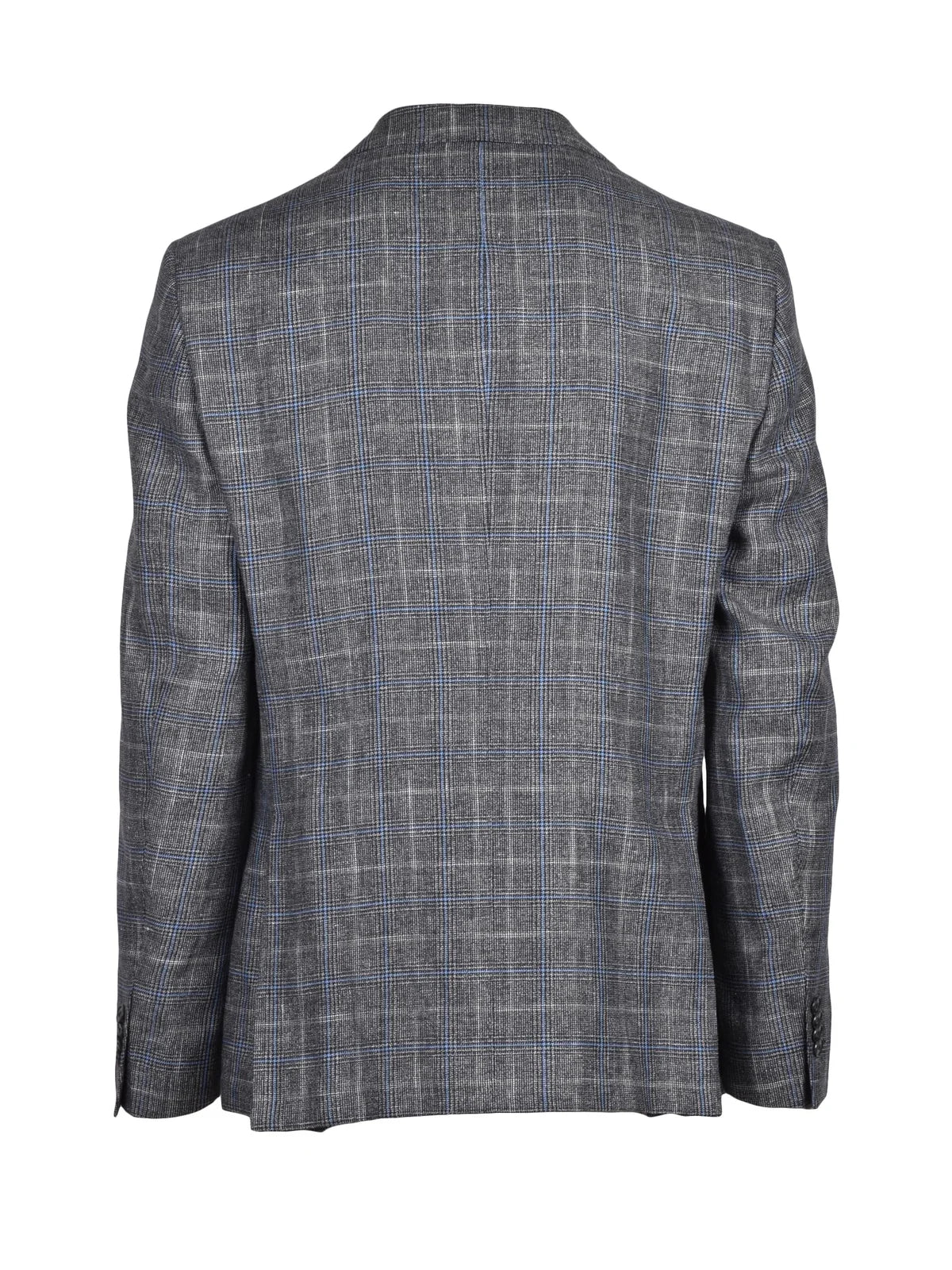 Round Jacket Linen/Wool - Grey
