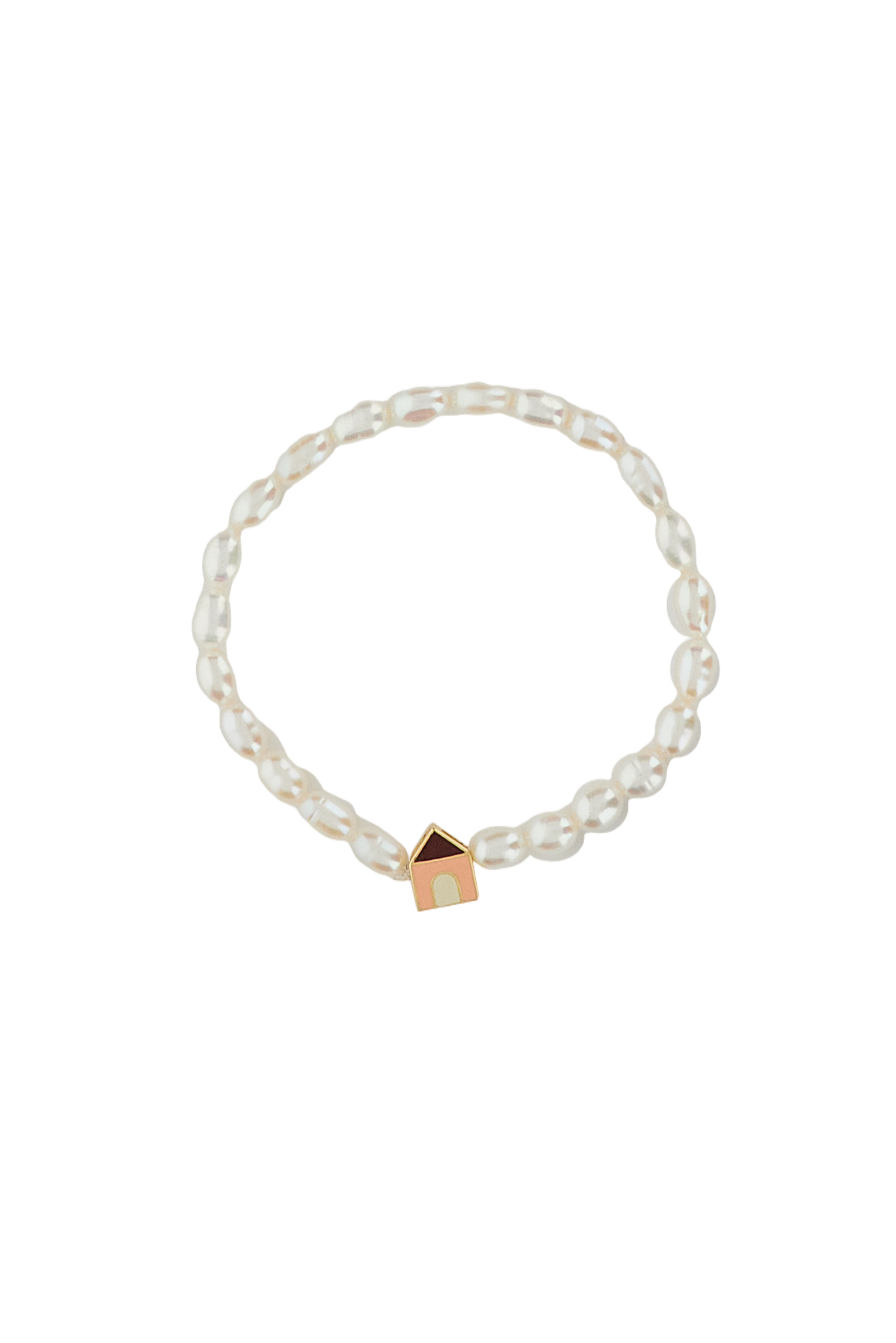 White Casita Bold Perla Bracelet