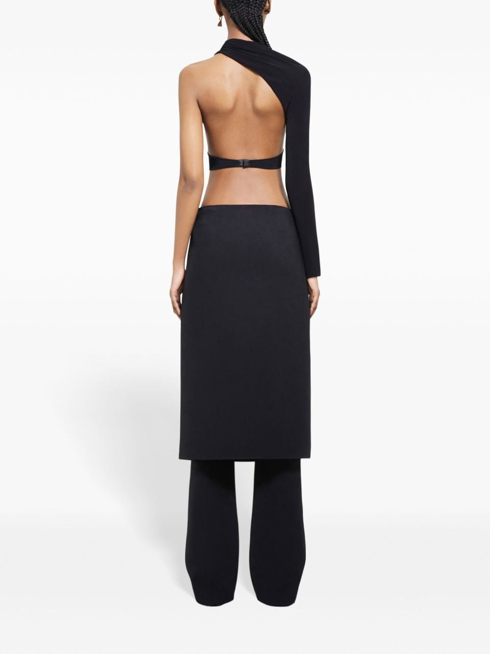 Wool Blend Black Skirt