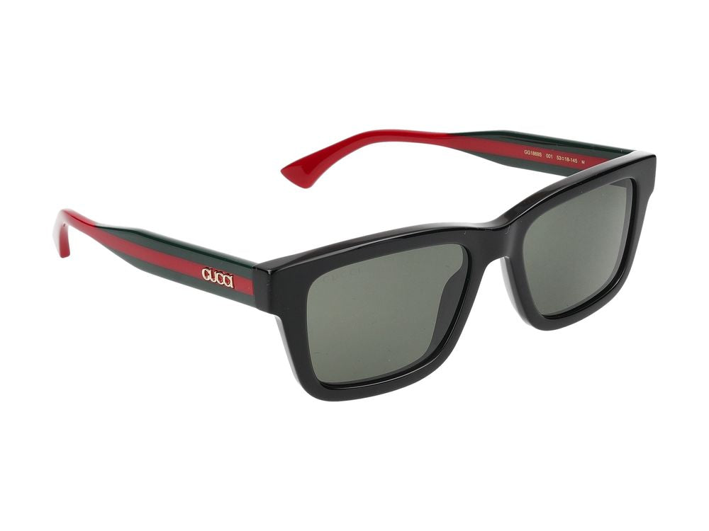 Okulary przeciwsłoneczne GG1869S 001 czarne zielone szare 53/18/145