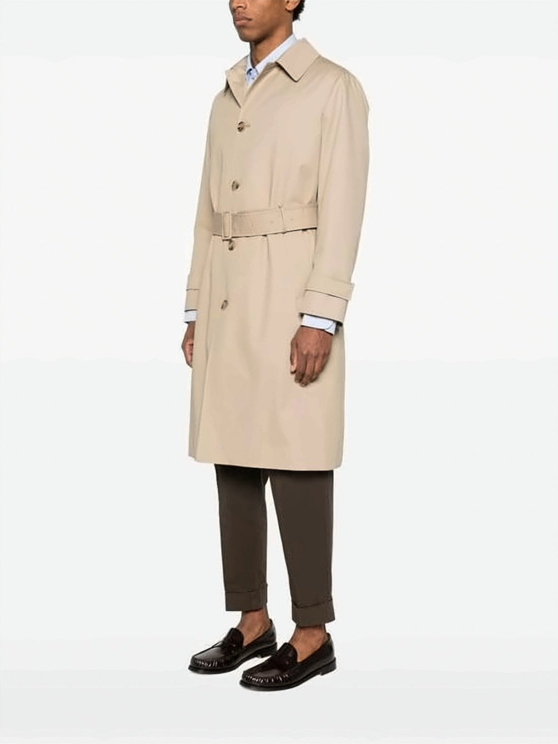 Mid-Length Beige Coat