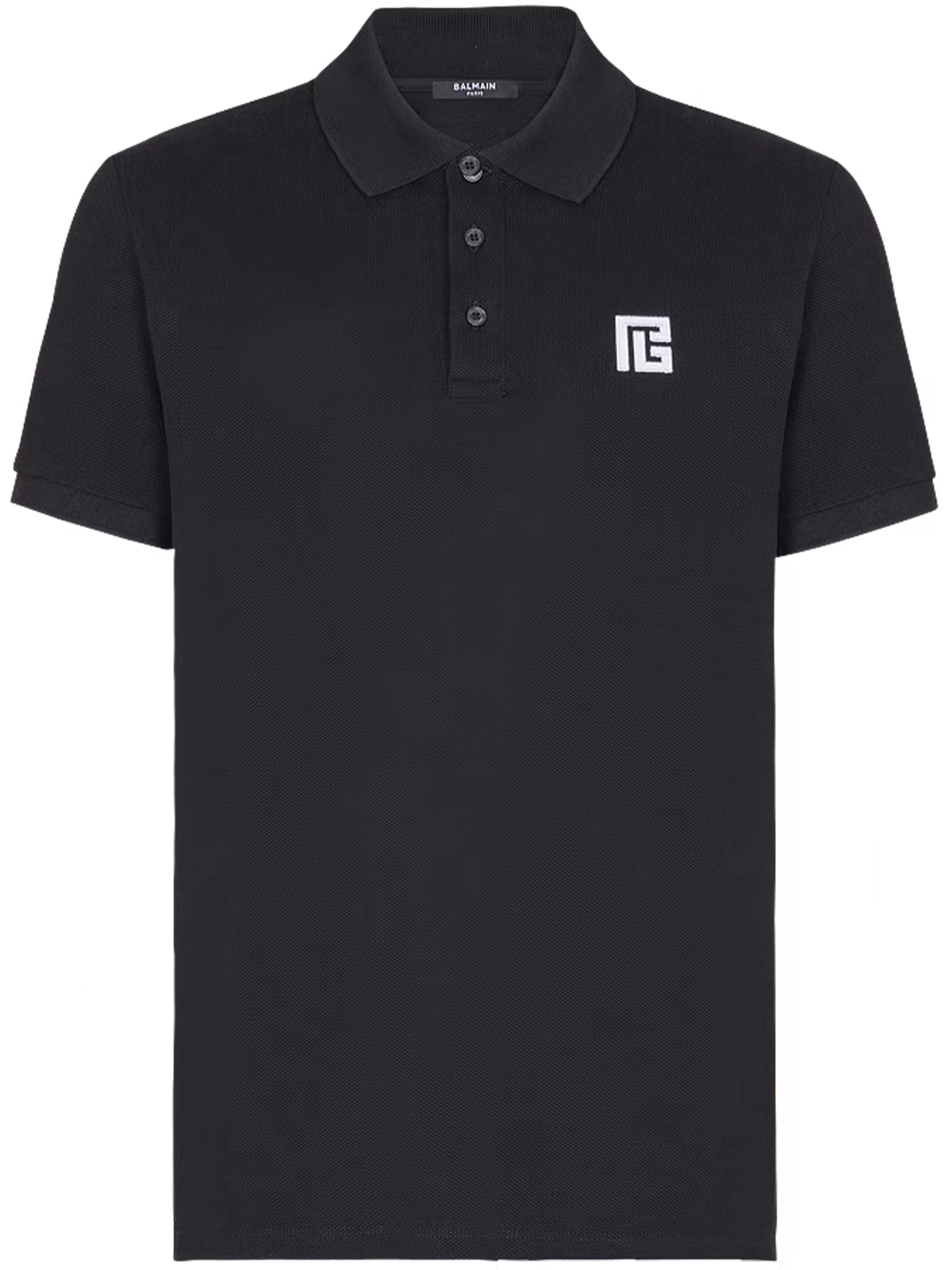 Black Classic Ss Cotton Polo Shirt