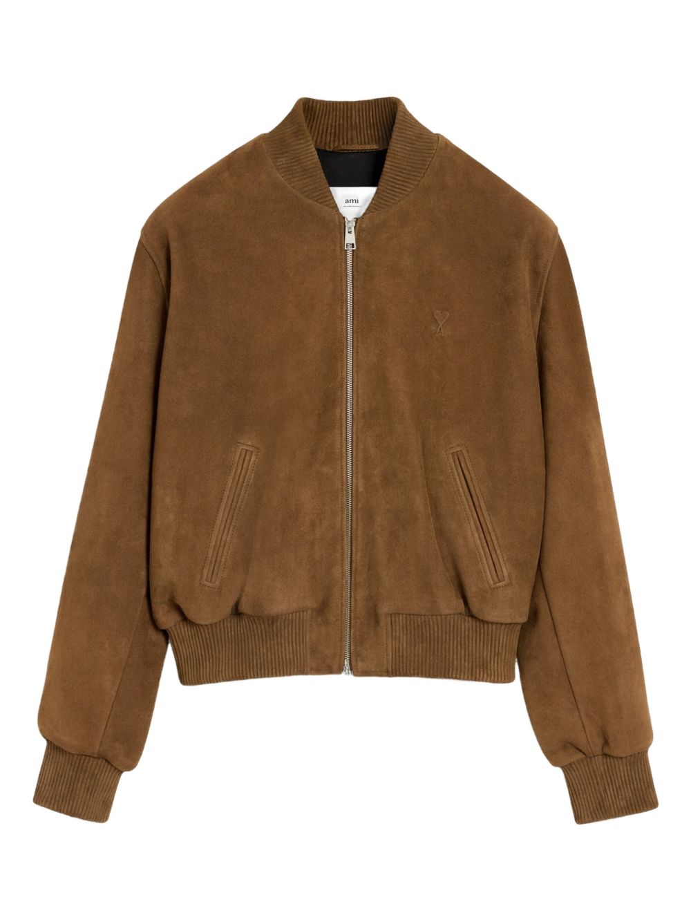 Suede-like Brown Casual Jacket