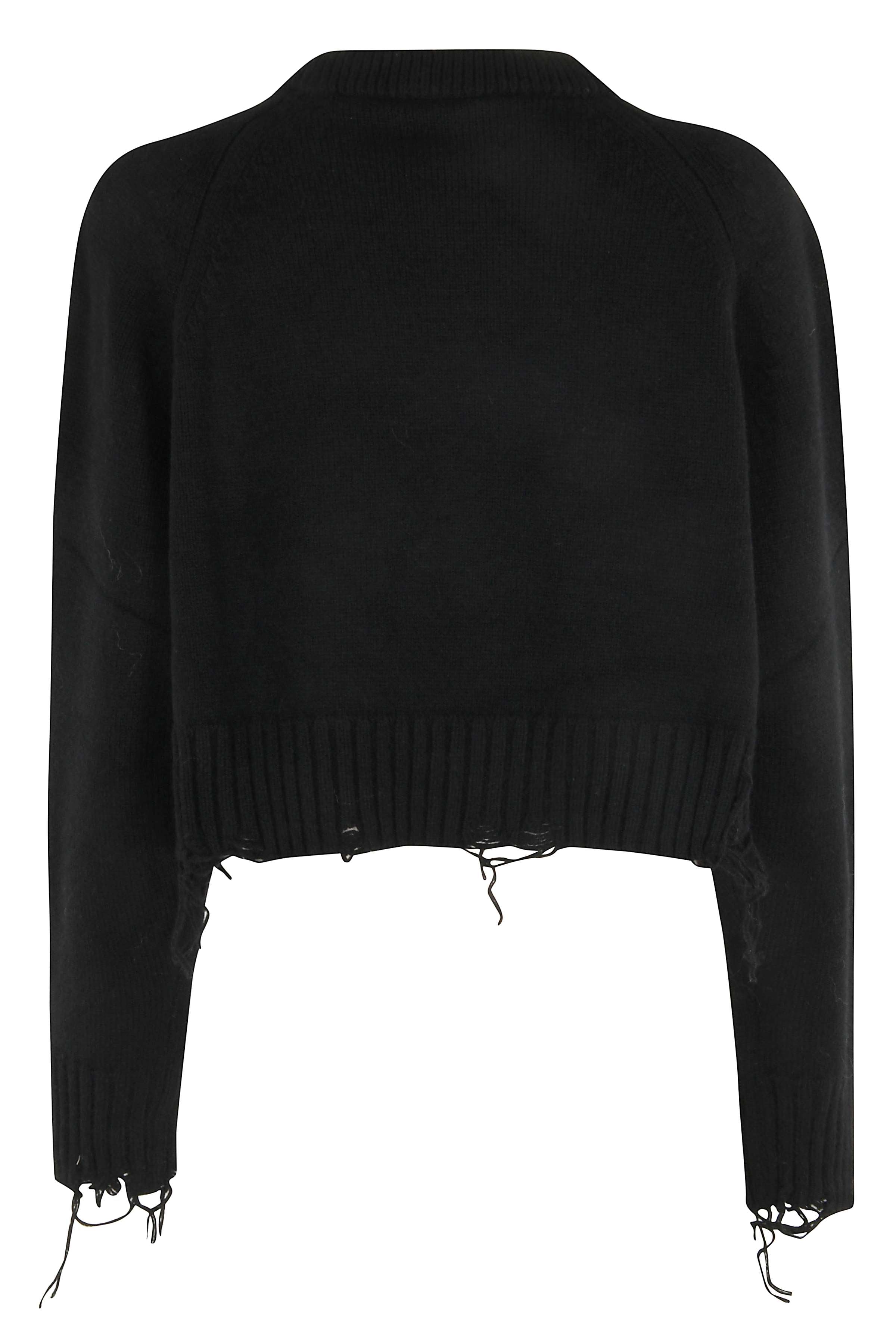 Damaged Cropped Pullover
