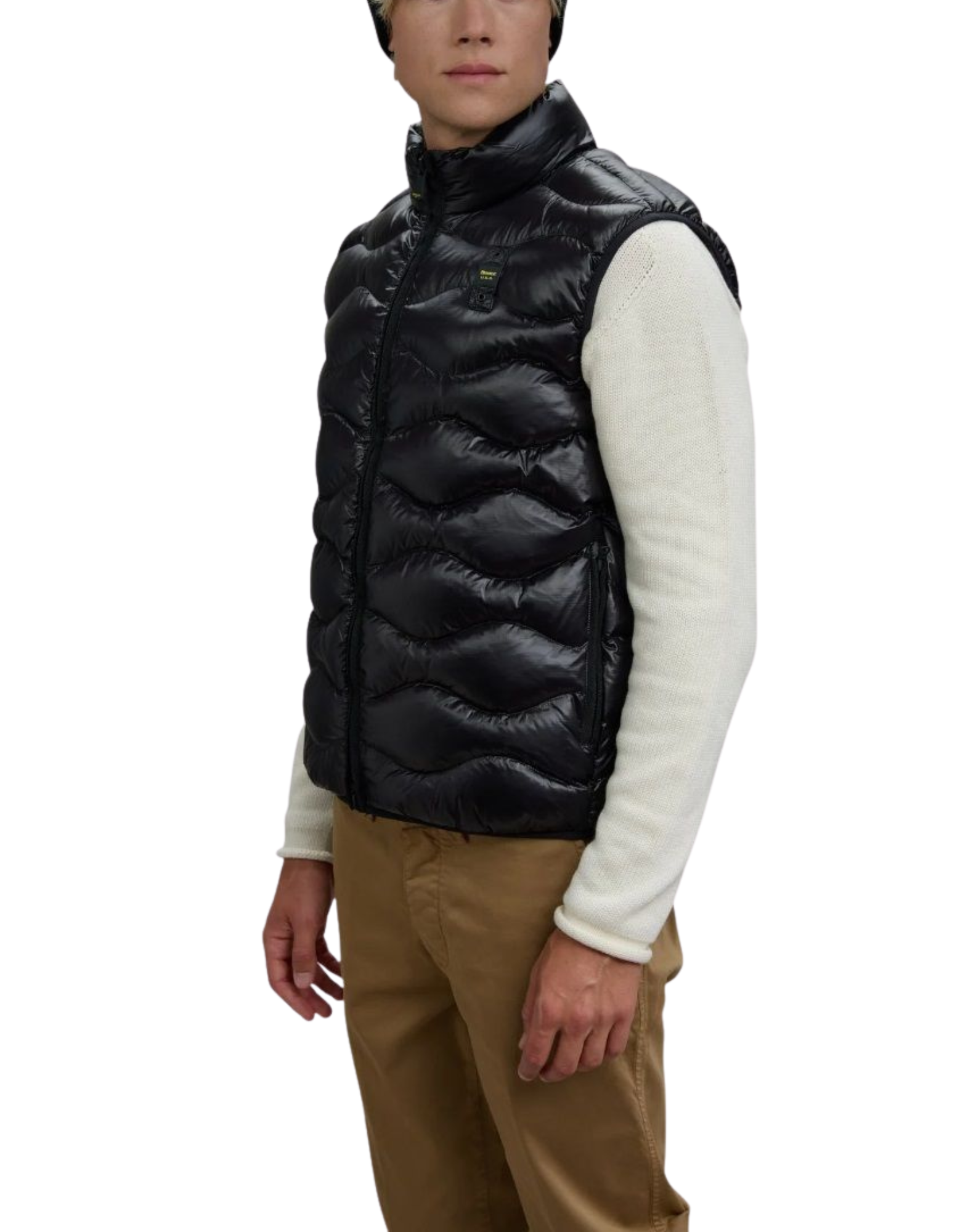 Black Danny Check Vest