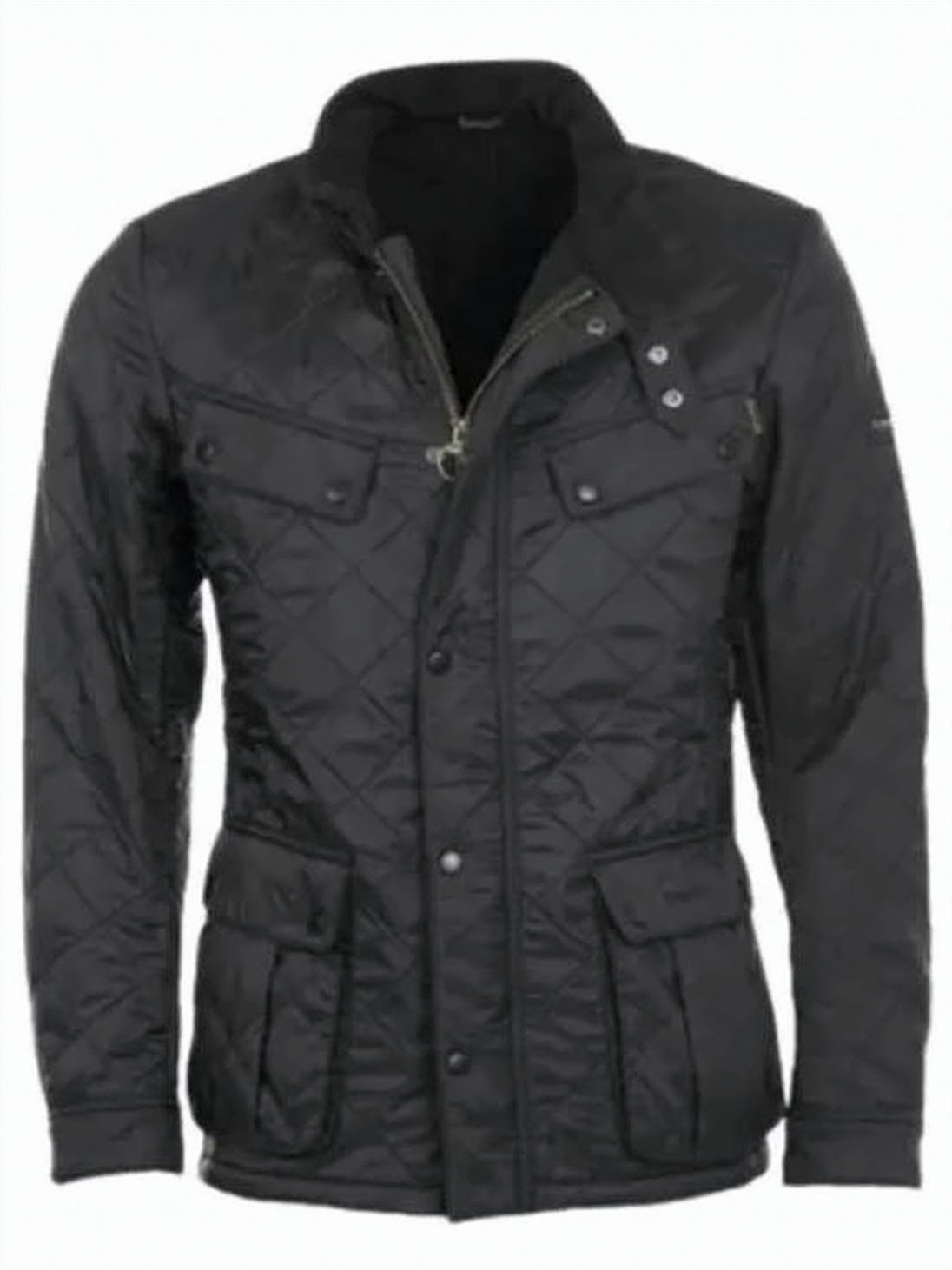 Quilted Black Casual Jacket