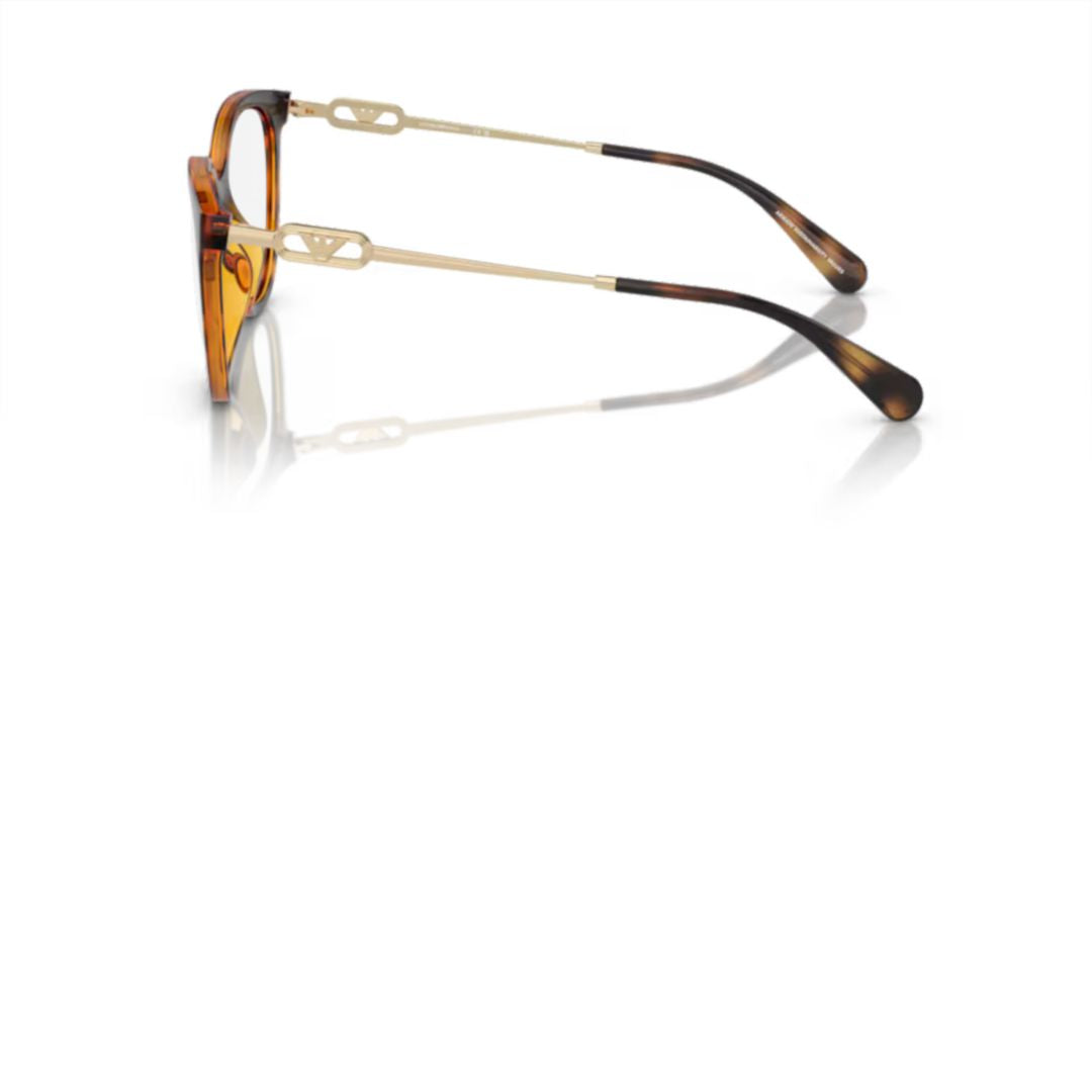 0ea4213u Tortoiseshell Cat-Eye Sunglasses with Metallic Accents