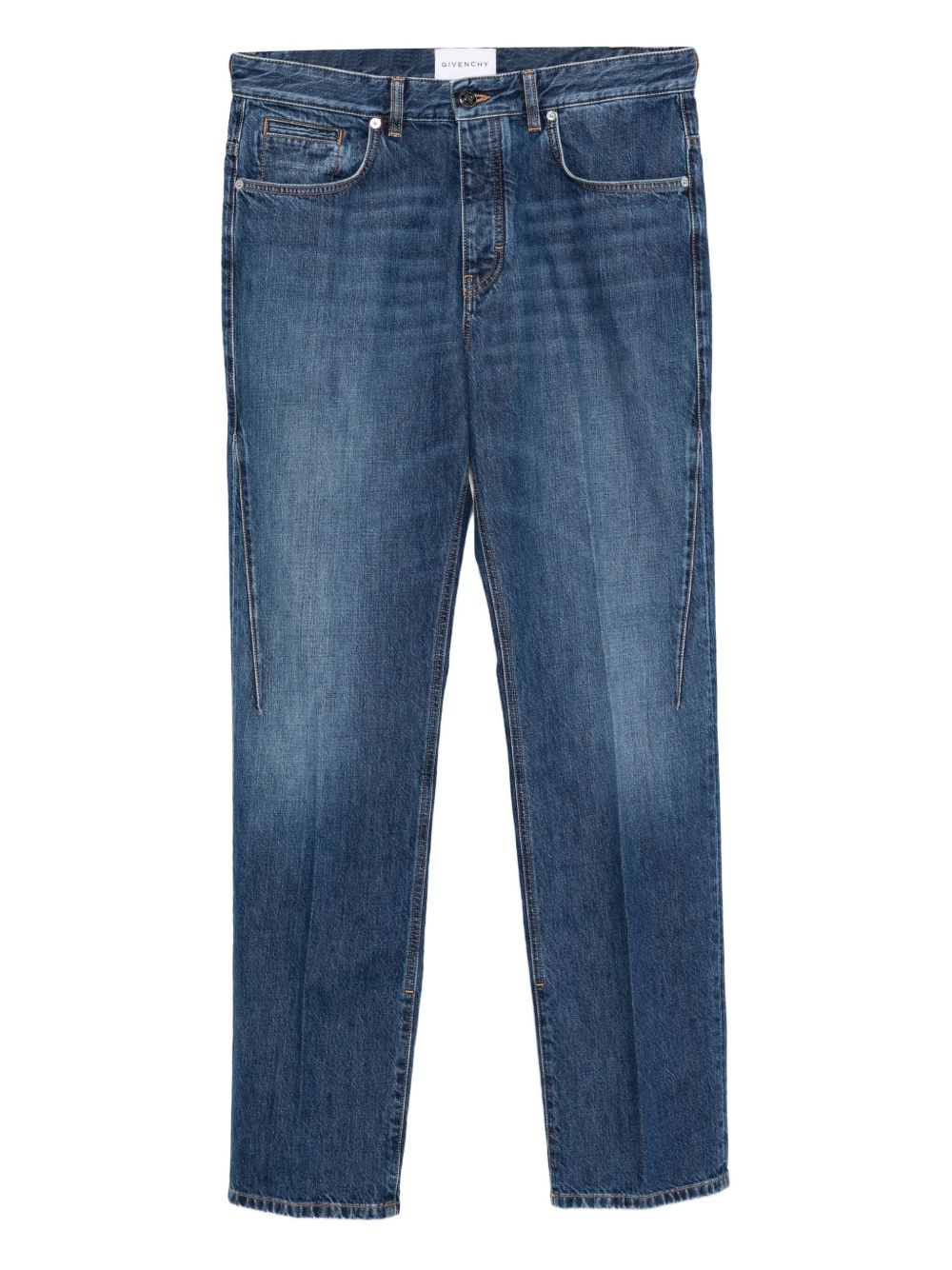 Straight Leg Denim Jeans