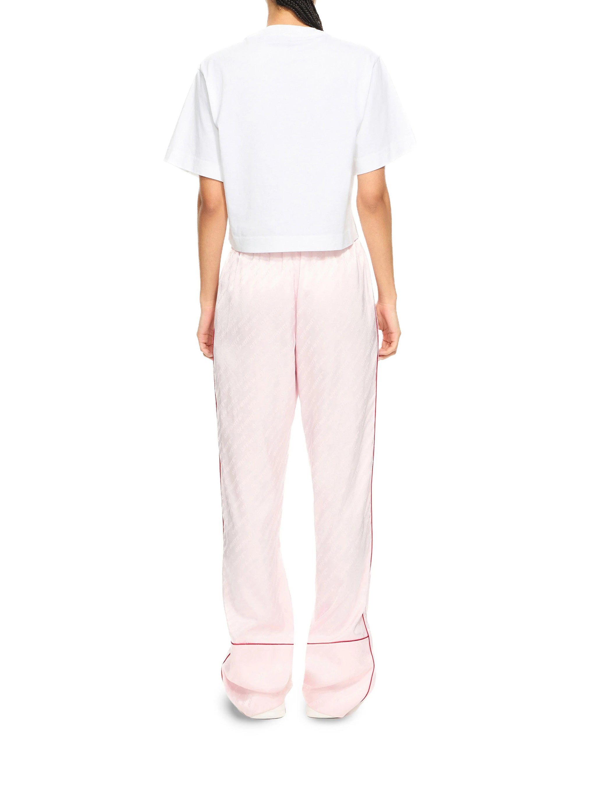 White Bookish Glowing Flower Cotton T-Shirt