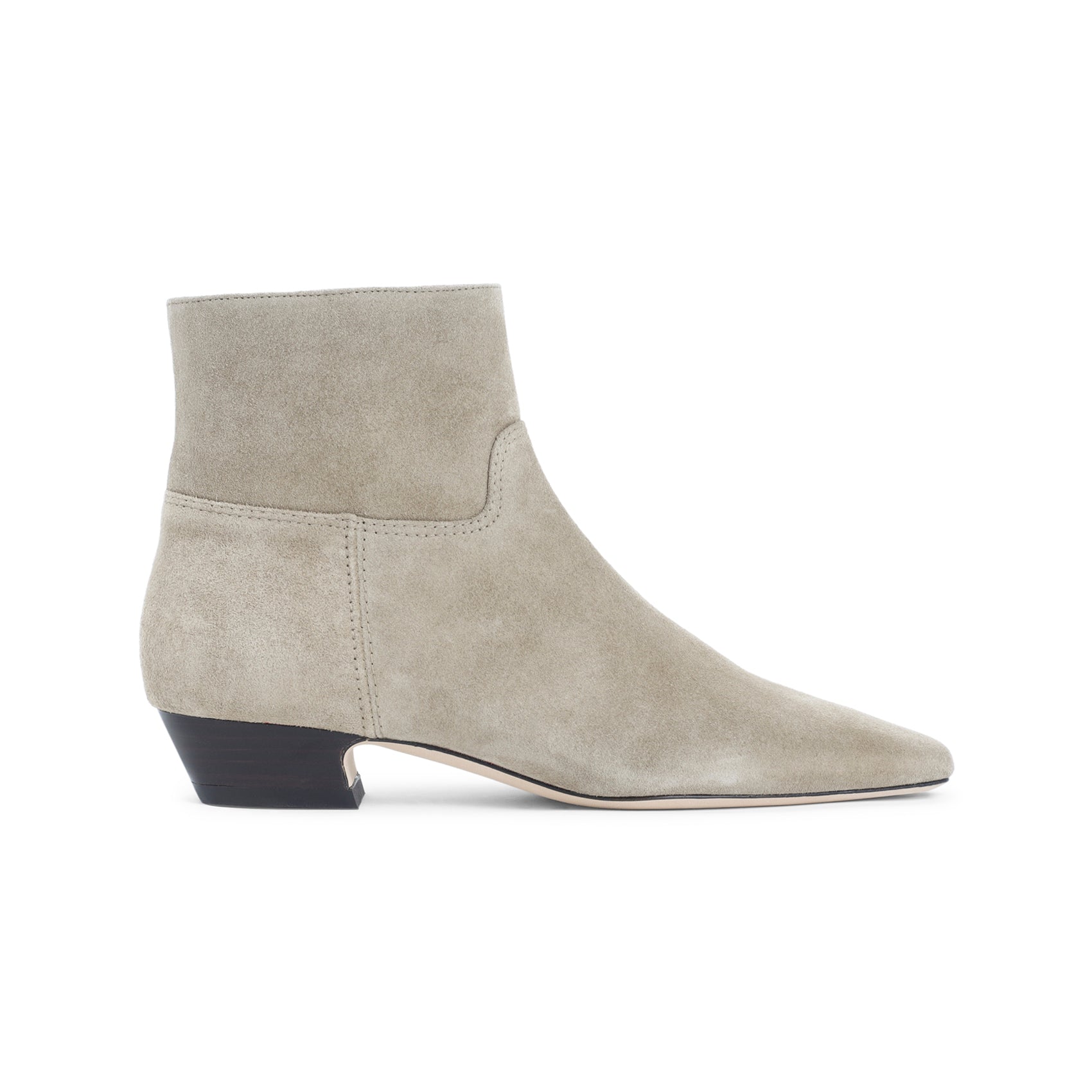 Pointed Toe Ankle Boots in Soft Suede