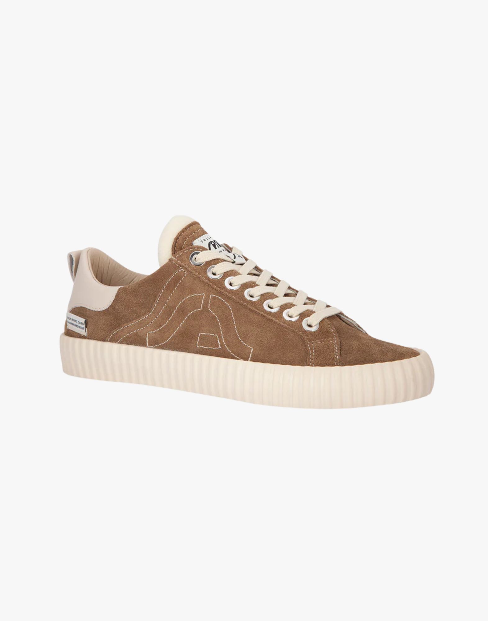 Taupe Wavy Suede Sneakers