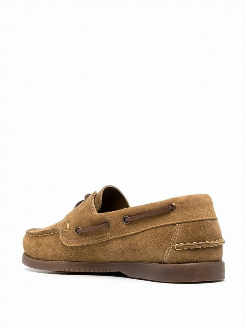 Brown Suede Boat Shoes