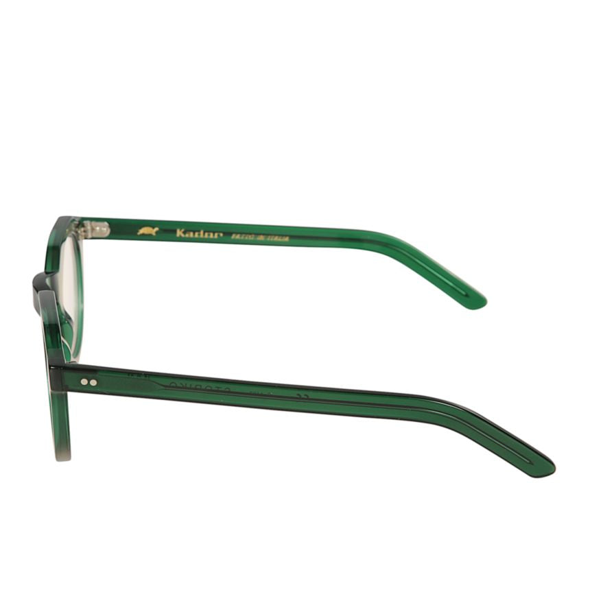 Storiko Translucent Green Acetate Round Frame Sunglasses