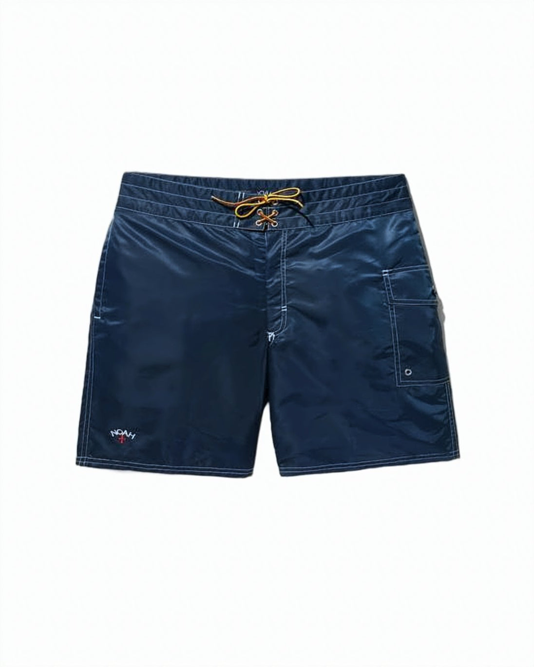 Nylon-Blend Blue Shorts with Contrasting Drawstring