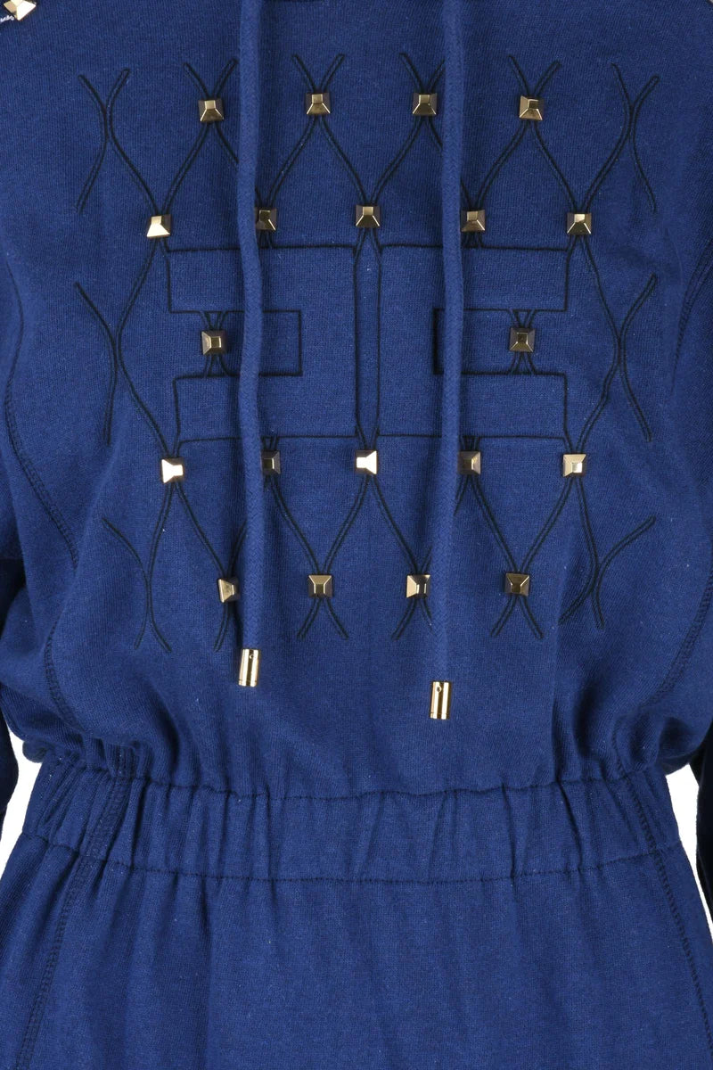 Sweatshirt Dress - Blue