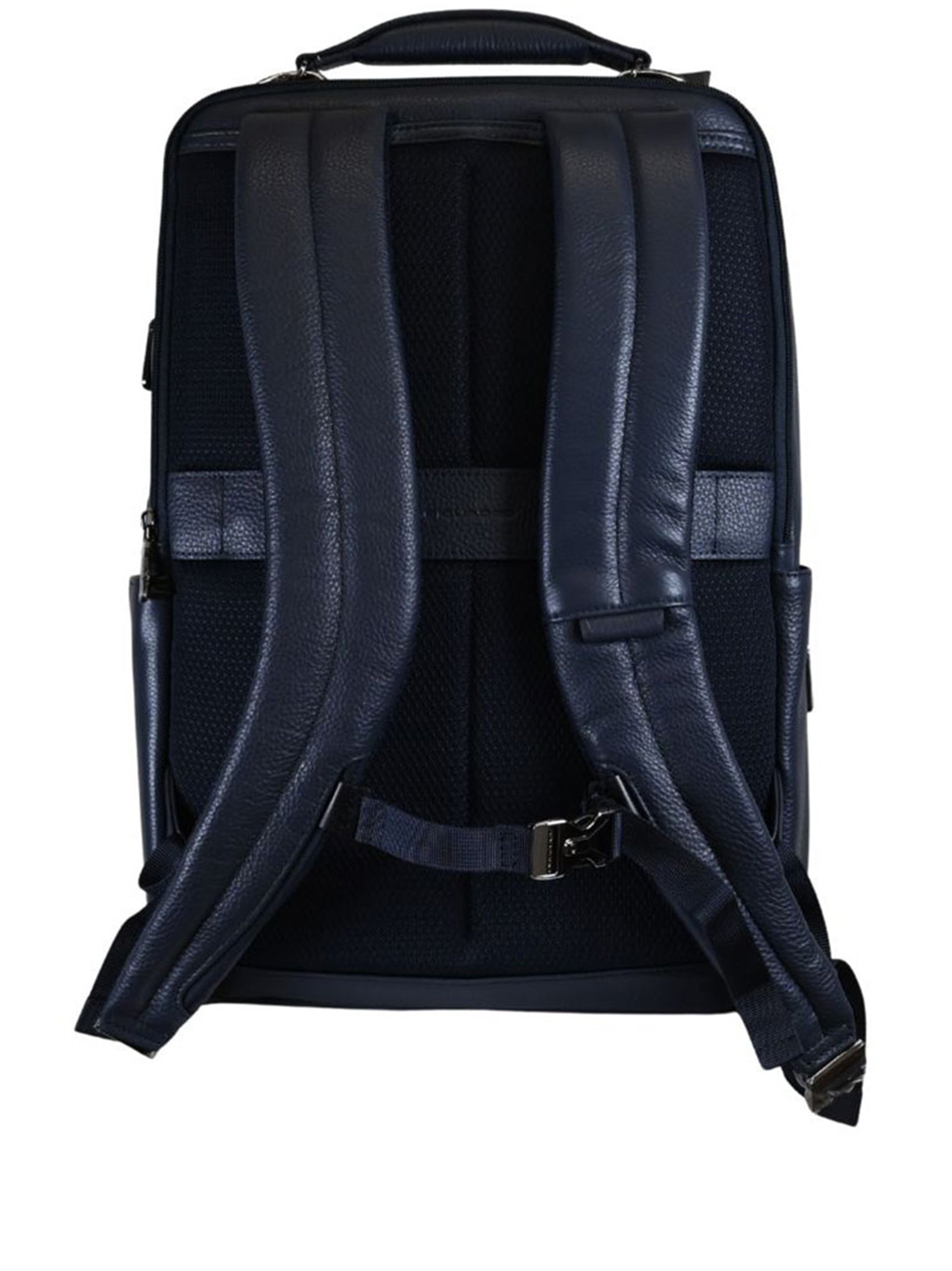 Blue Zaino Viaggio Structured Pebbled Backpack